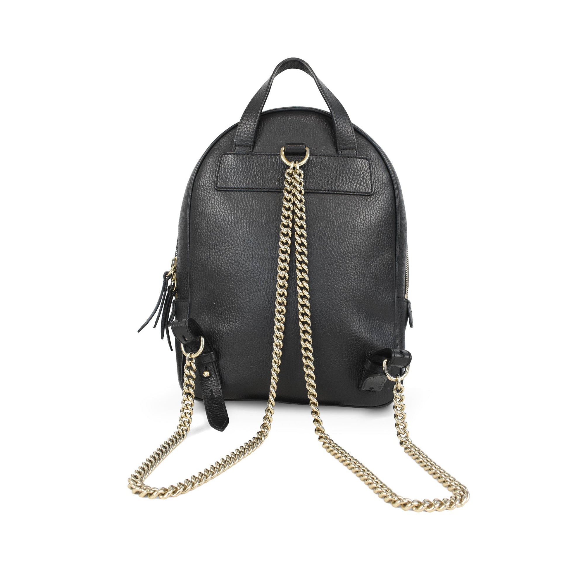 Gucci Chain Leather Backpack