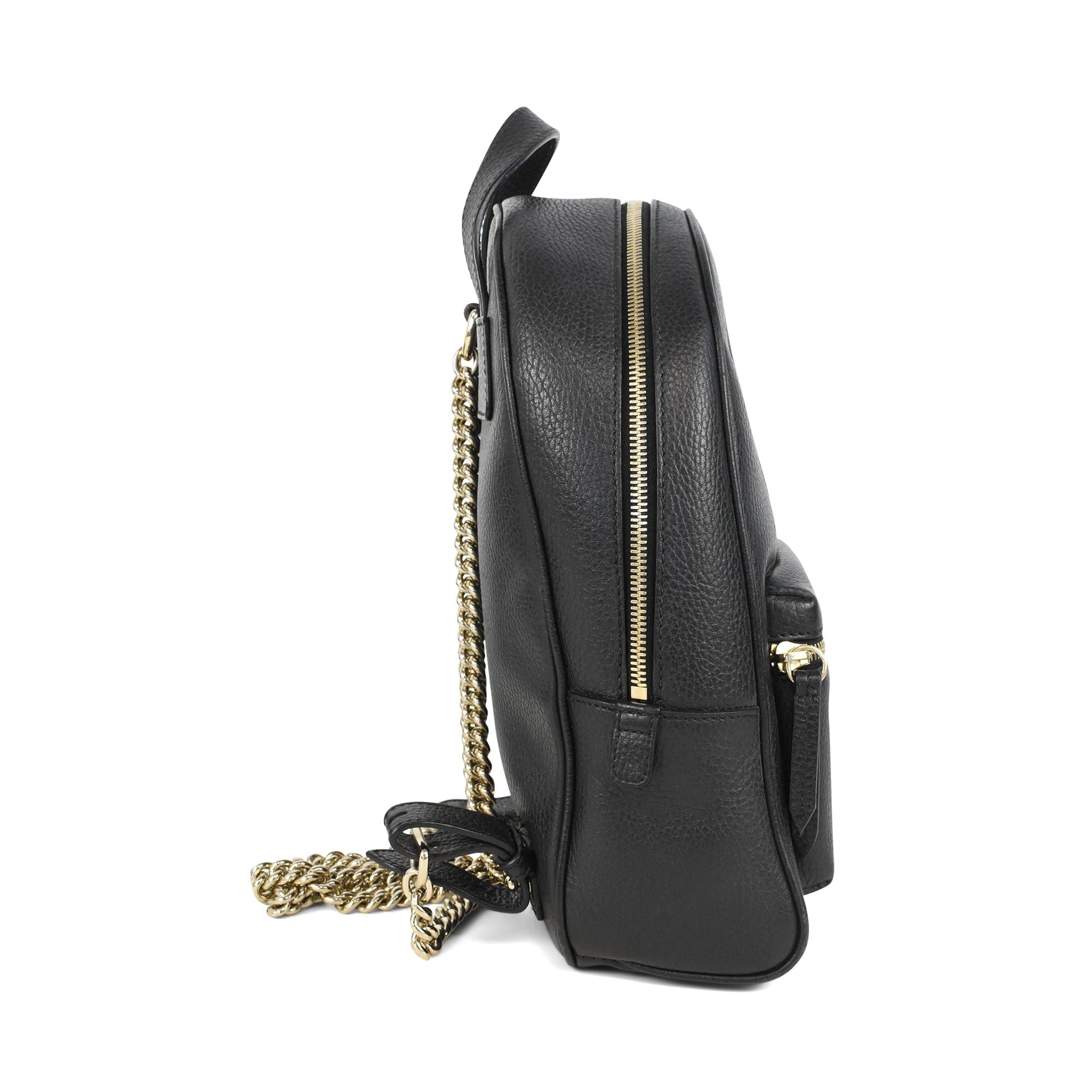Gucci Chain Leather Backpack