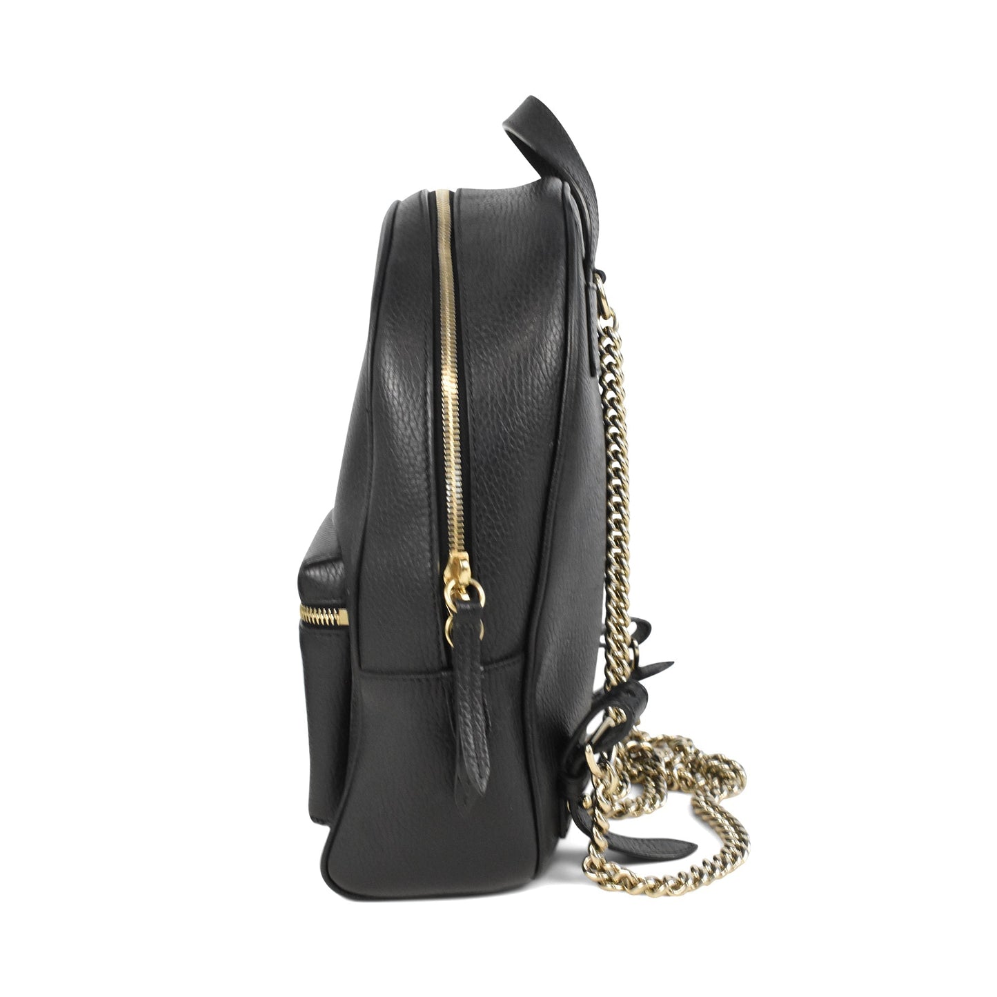 Gucci Chain Leather Backpack