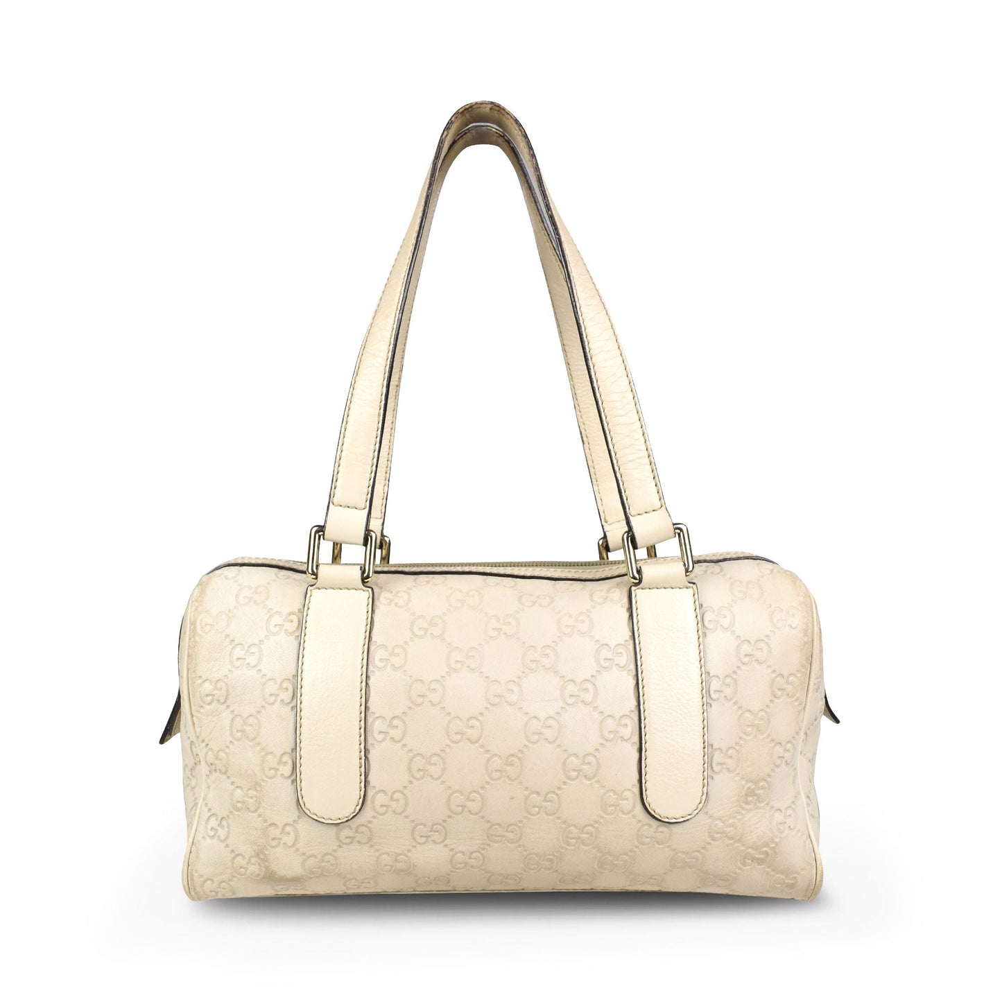 Gucci Monogram Leather Canvas Shoulder Bag
