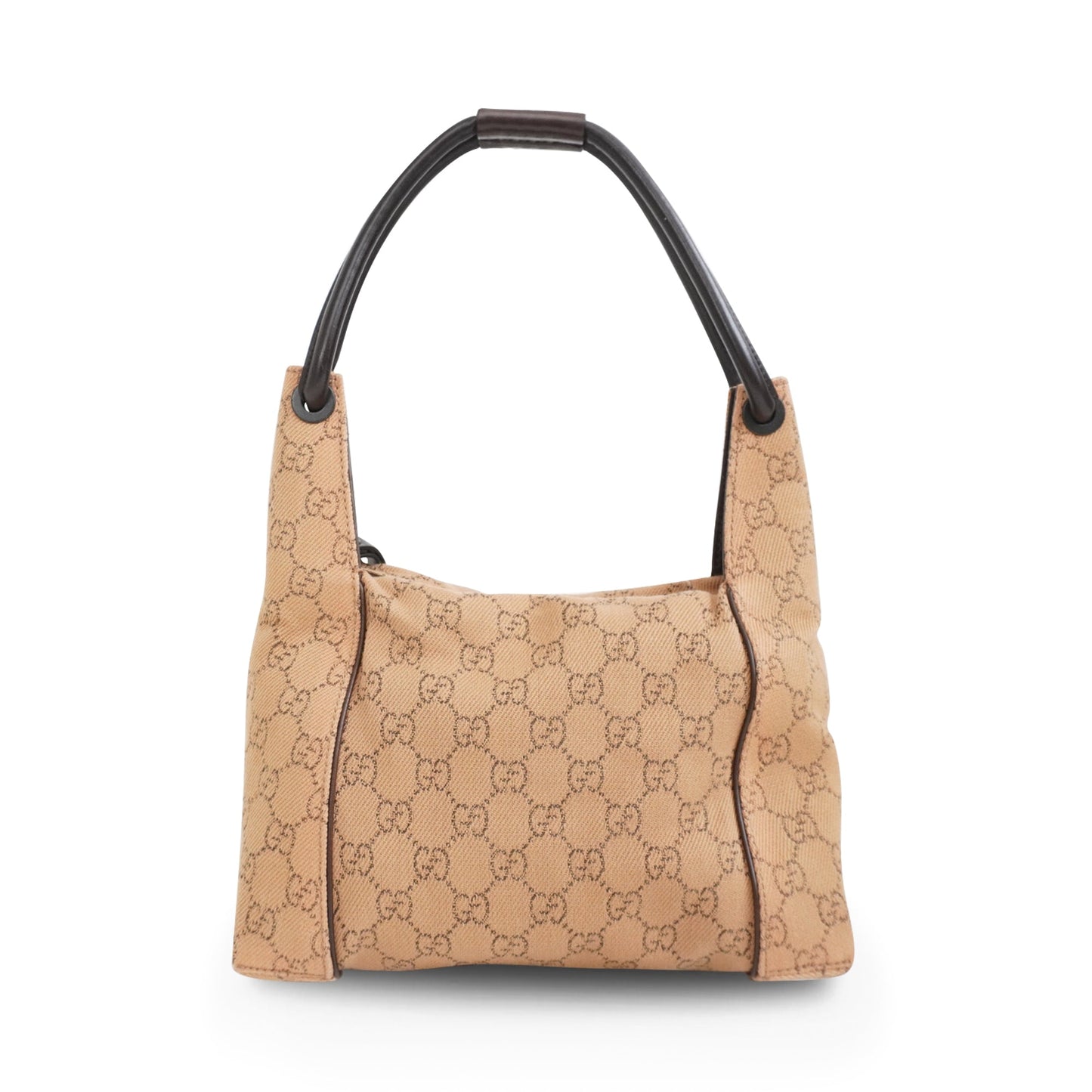 Gucci Monogram Leather Canvas Shoulder Bag