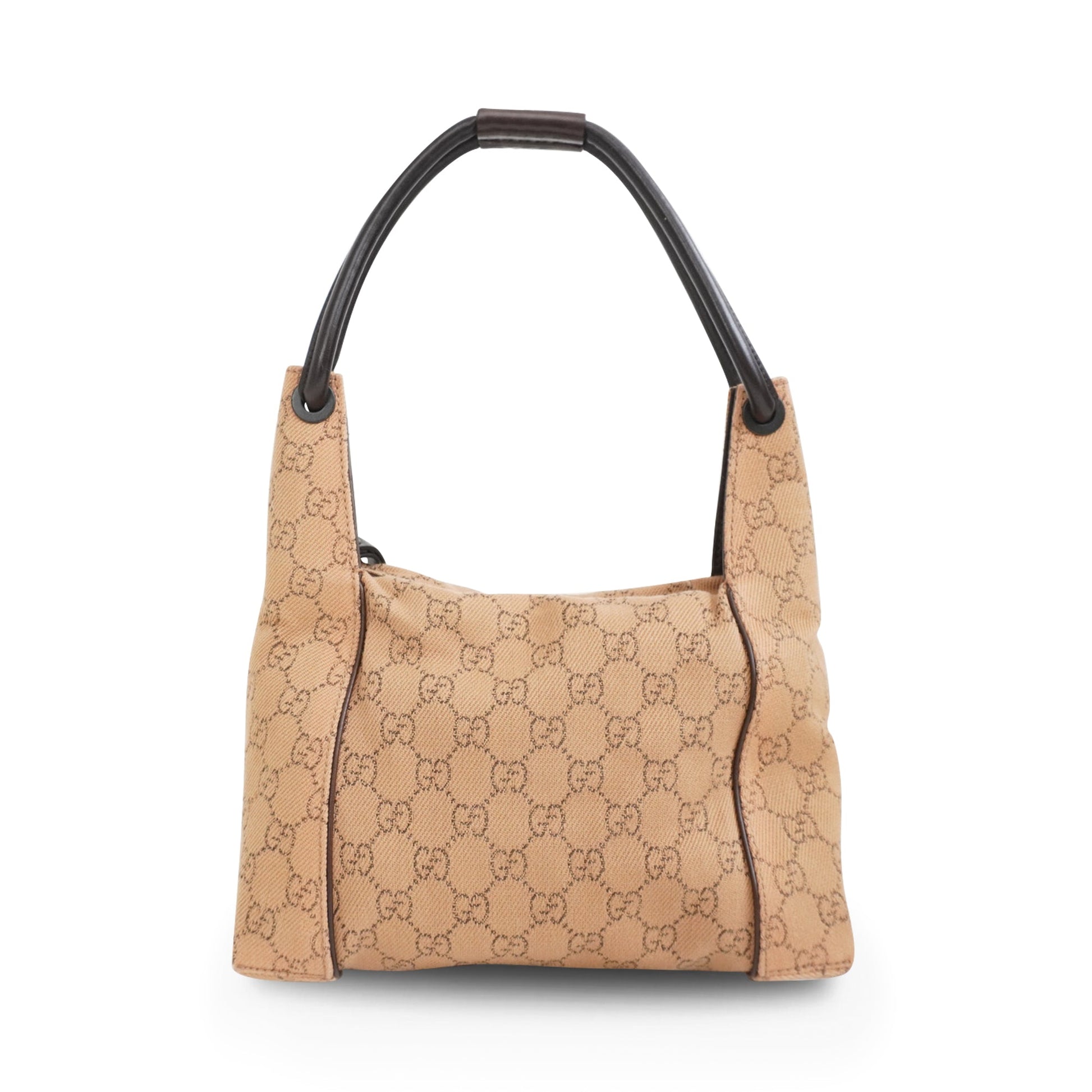 Gucci Monogram Leather Canvas Shoulder Bag