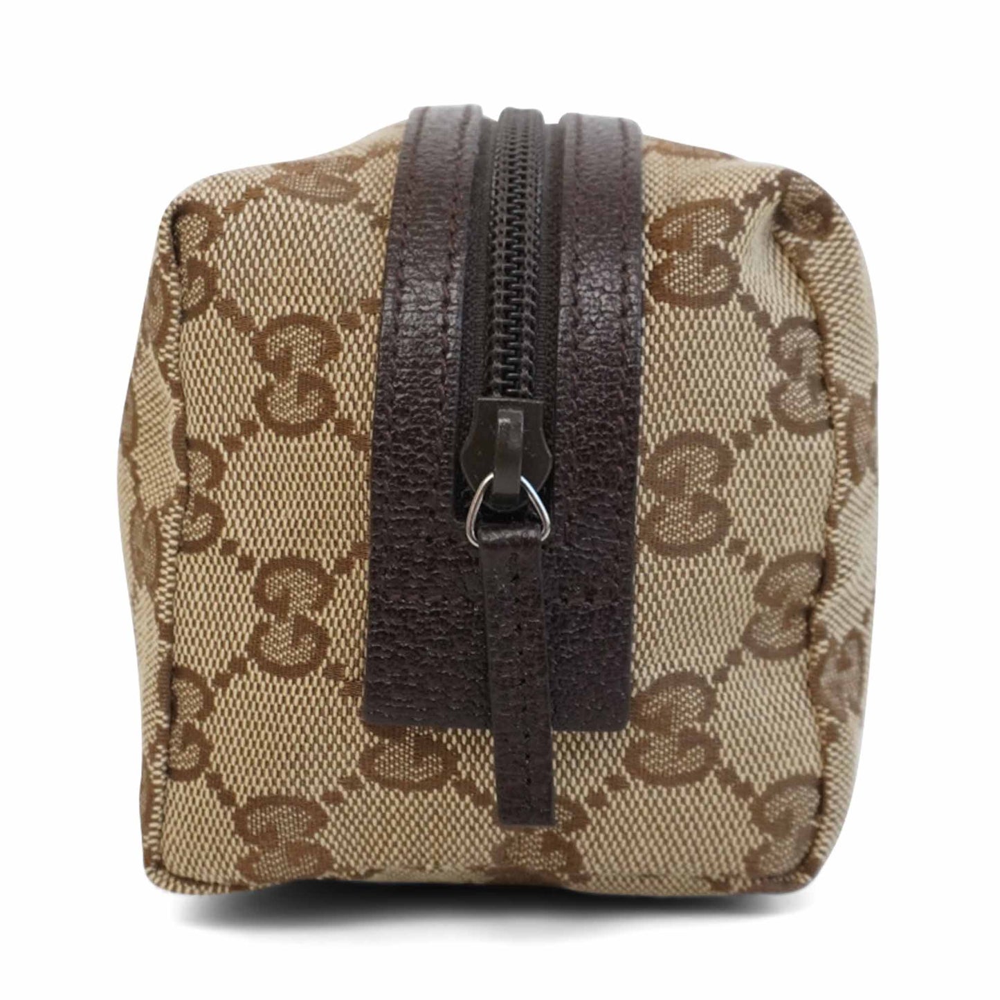 Gucci Monogram Leather Canvas Clutch