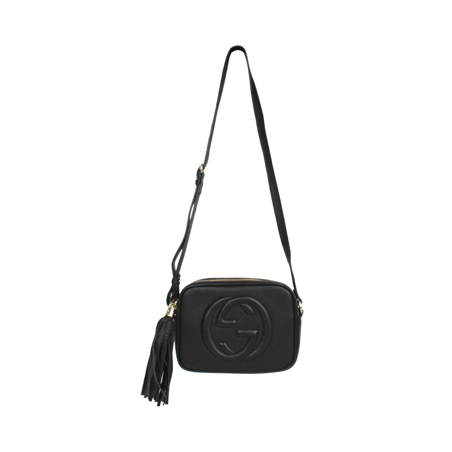 Gucci Lou Leather Canvas Crossbody