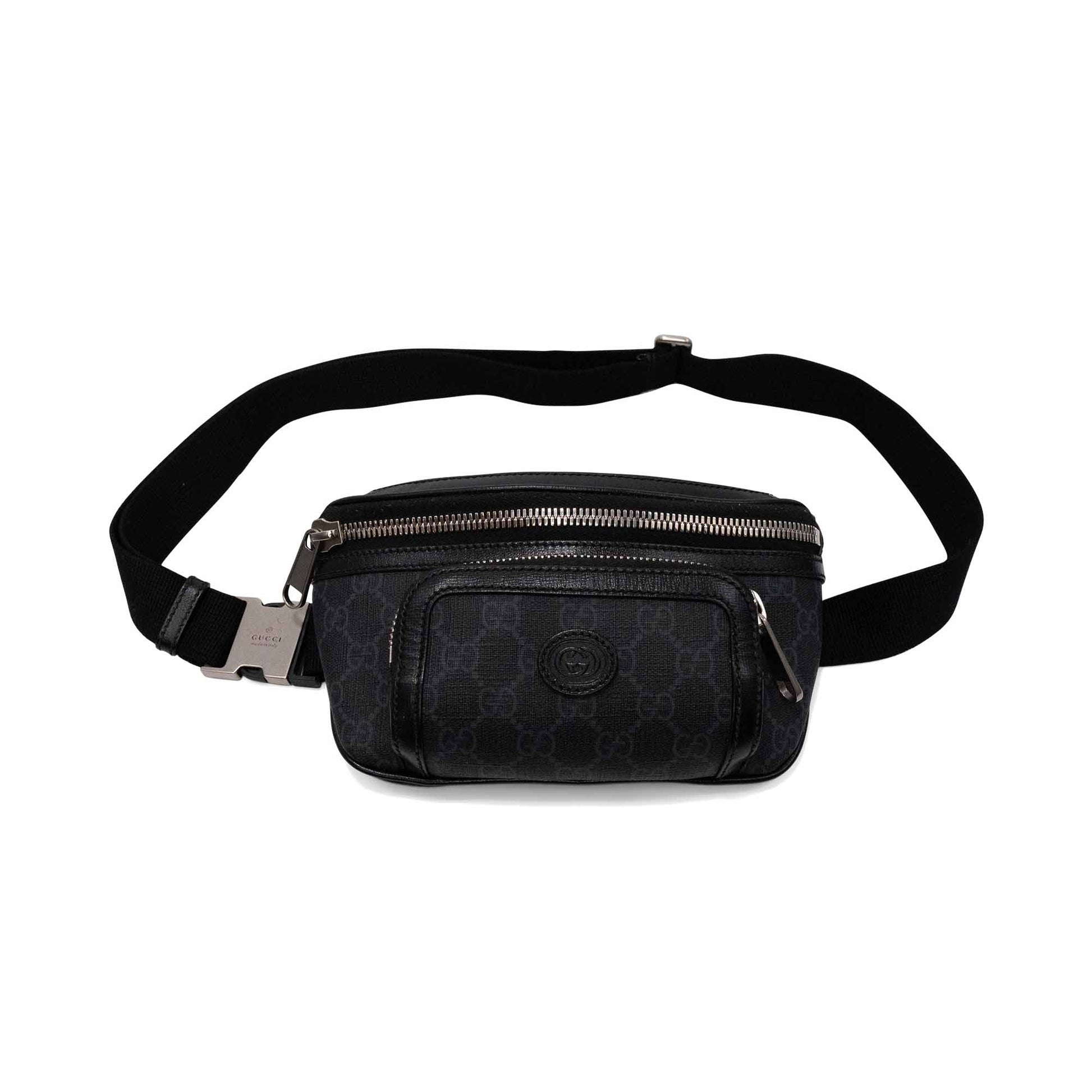 Gucci Monogram Leather Canvas Handbag