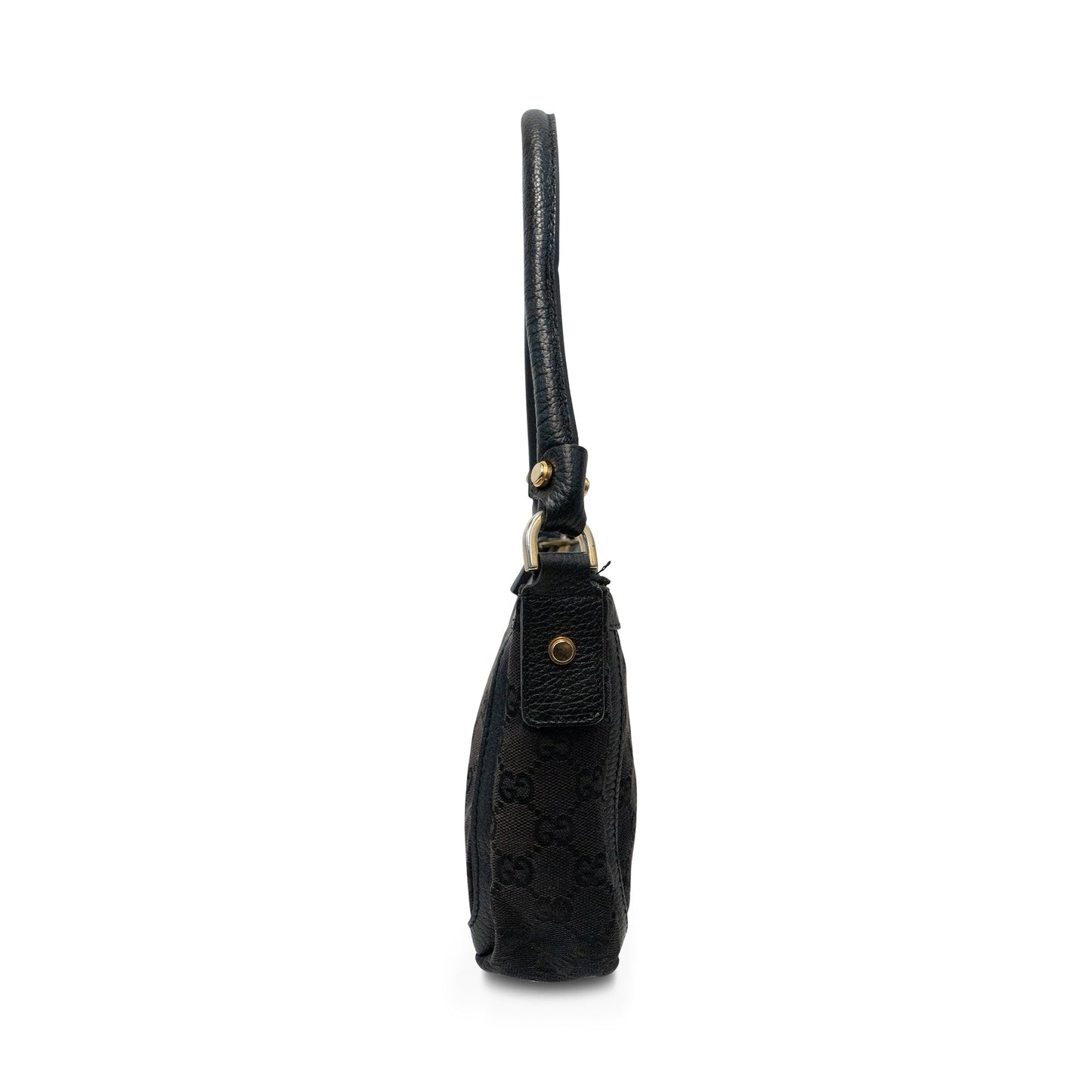 Gucci Monogram Leather Canvas Shoulder Bag
