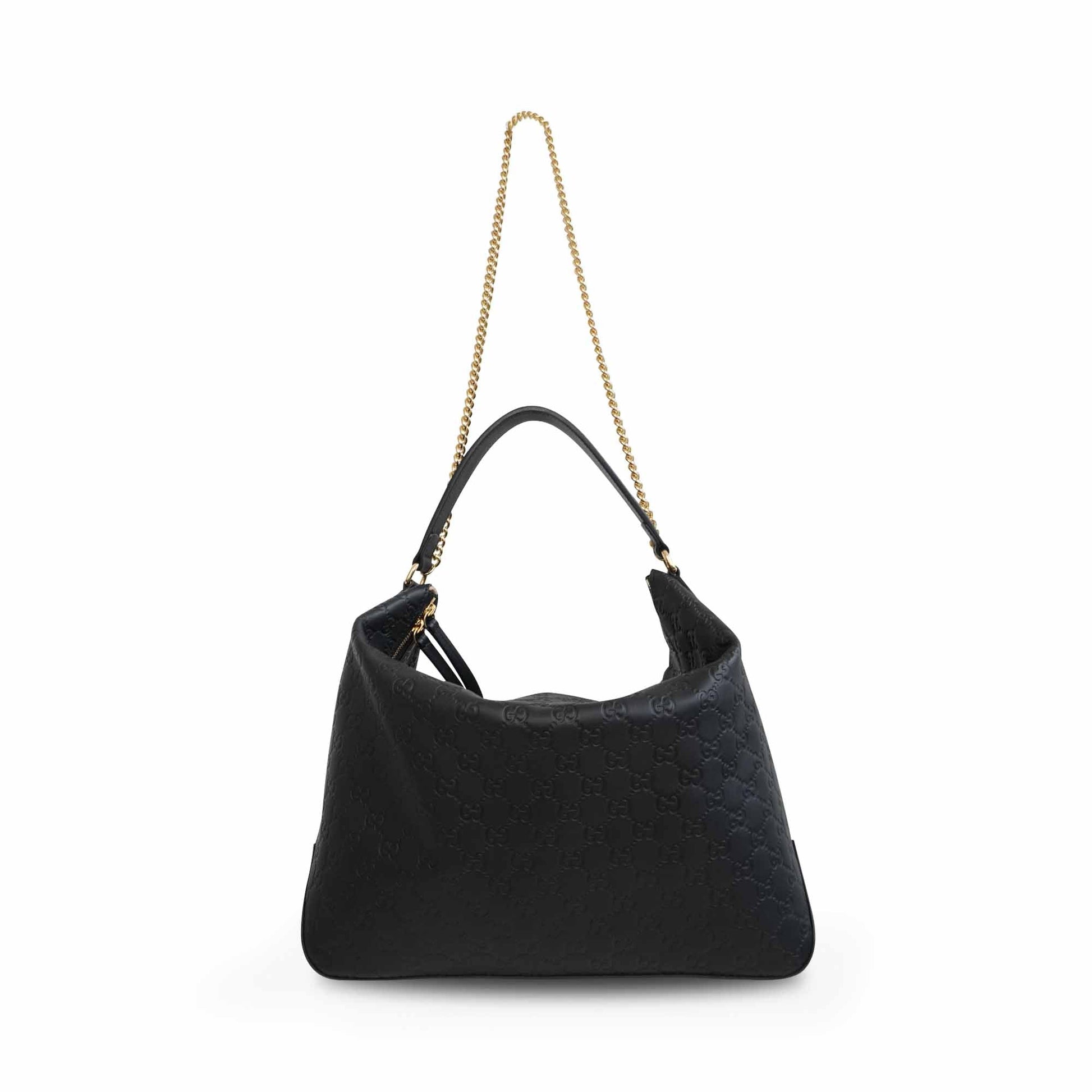 Gucci Monogram Chain Leather Shoulder Bag