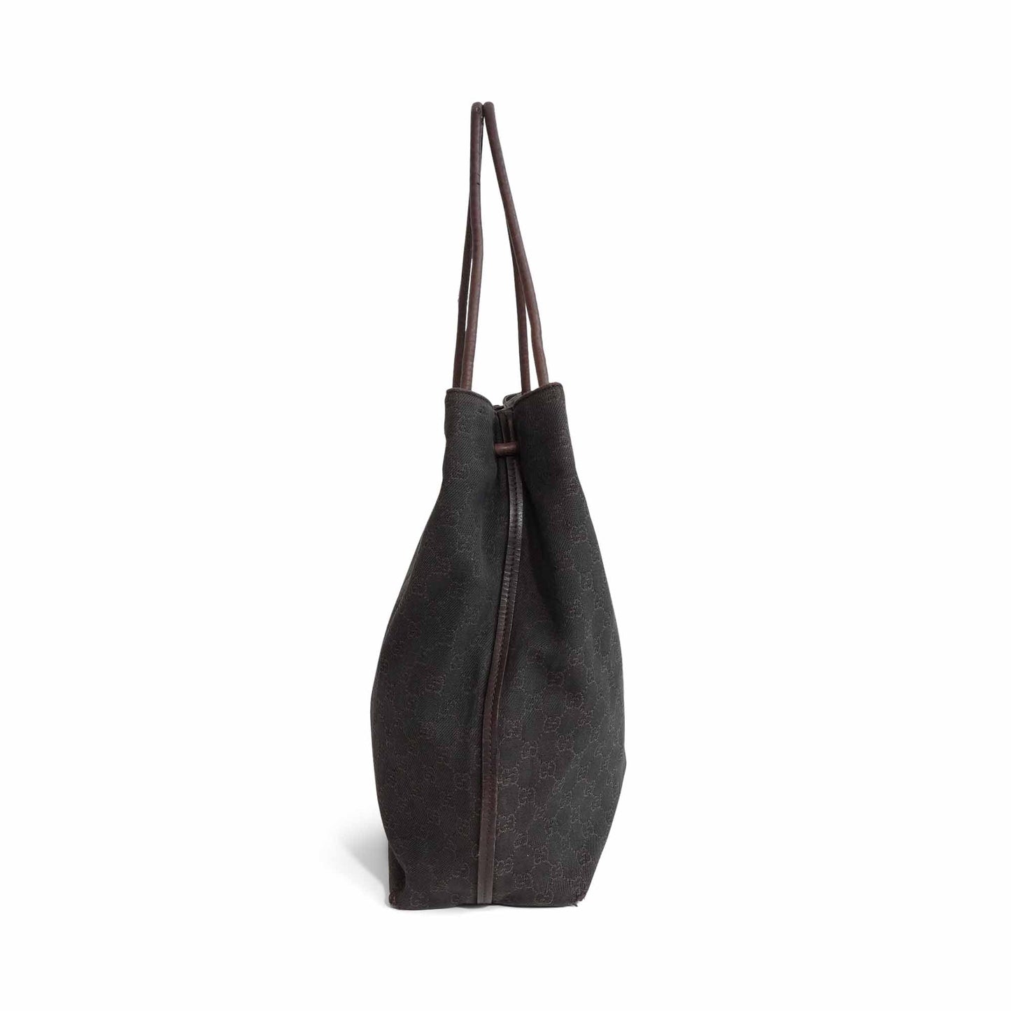 Gucci Monogram Leather Canvas Tote