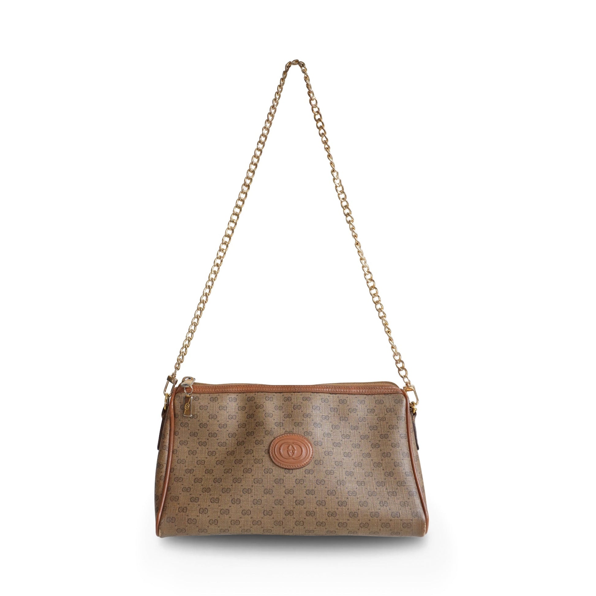 Gucci Monogram Chain Leather Crossbody