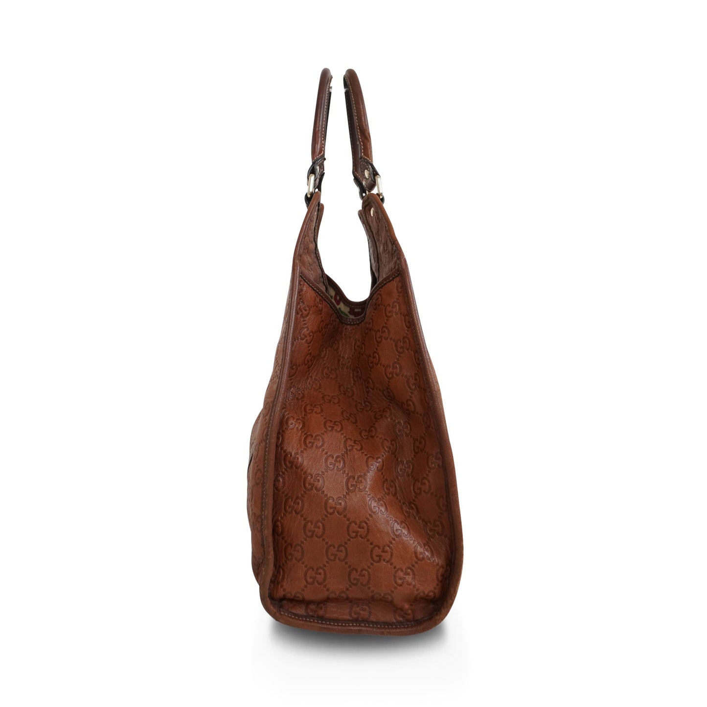 Gucci Monogram Leather Canvas Shoulder Bag