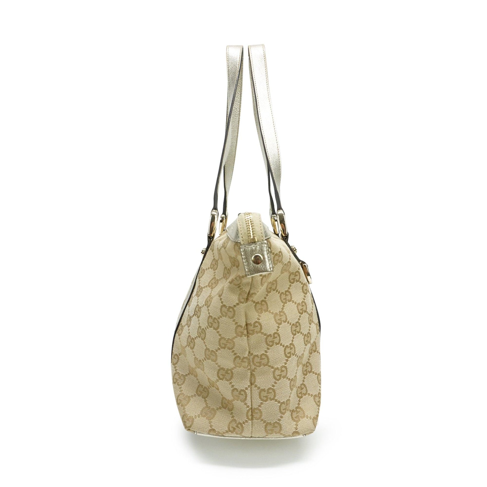 Gucci Monogram Canvas Top Handle Tote