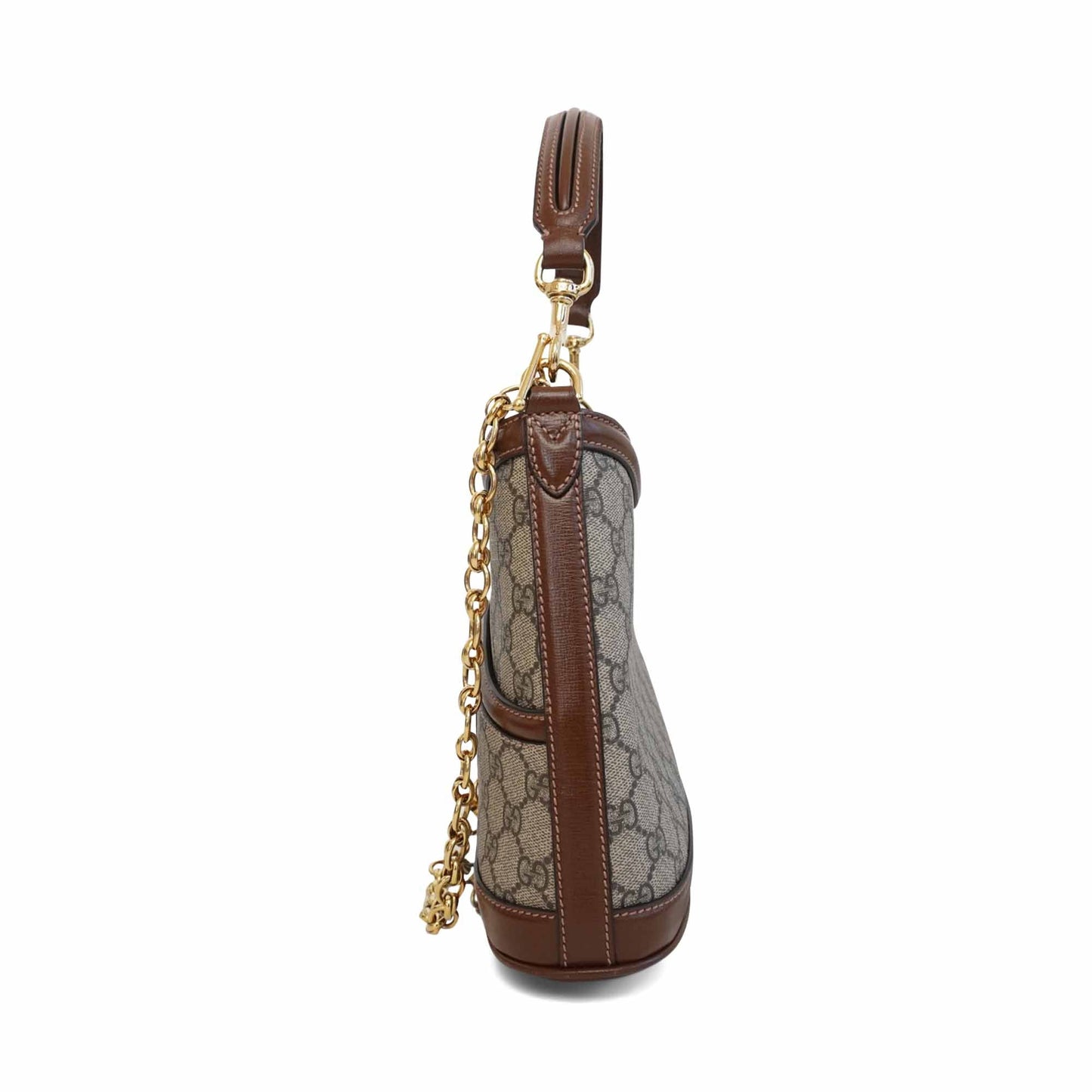 Gucci Monogram Chain Leather Shoulder Bag