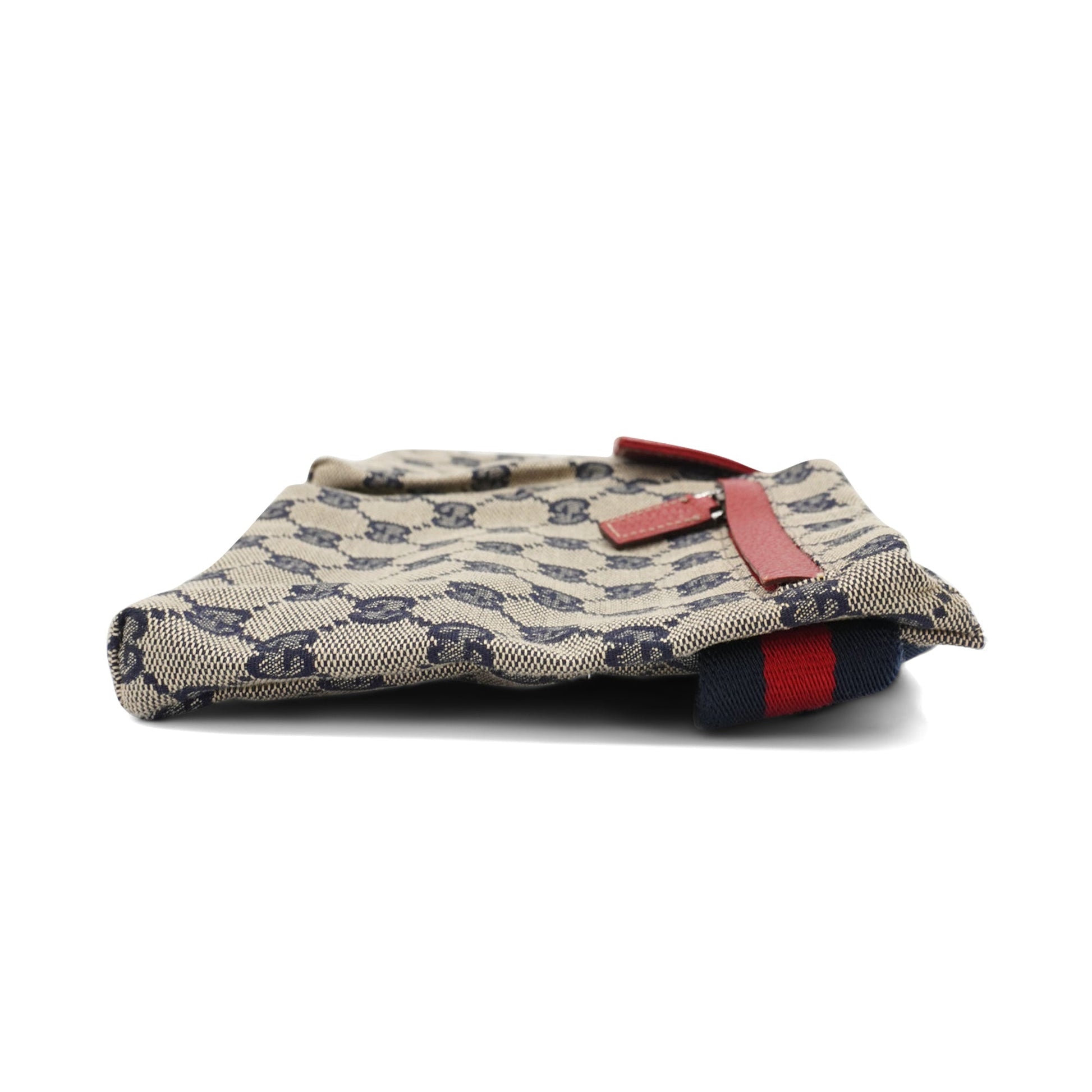 Gucci Monogram Bumbag Leather Canvas Handbag