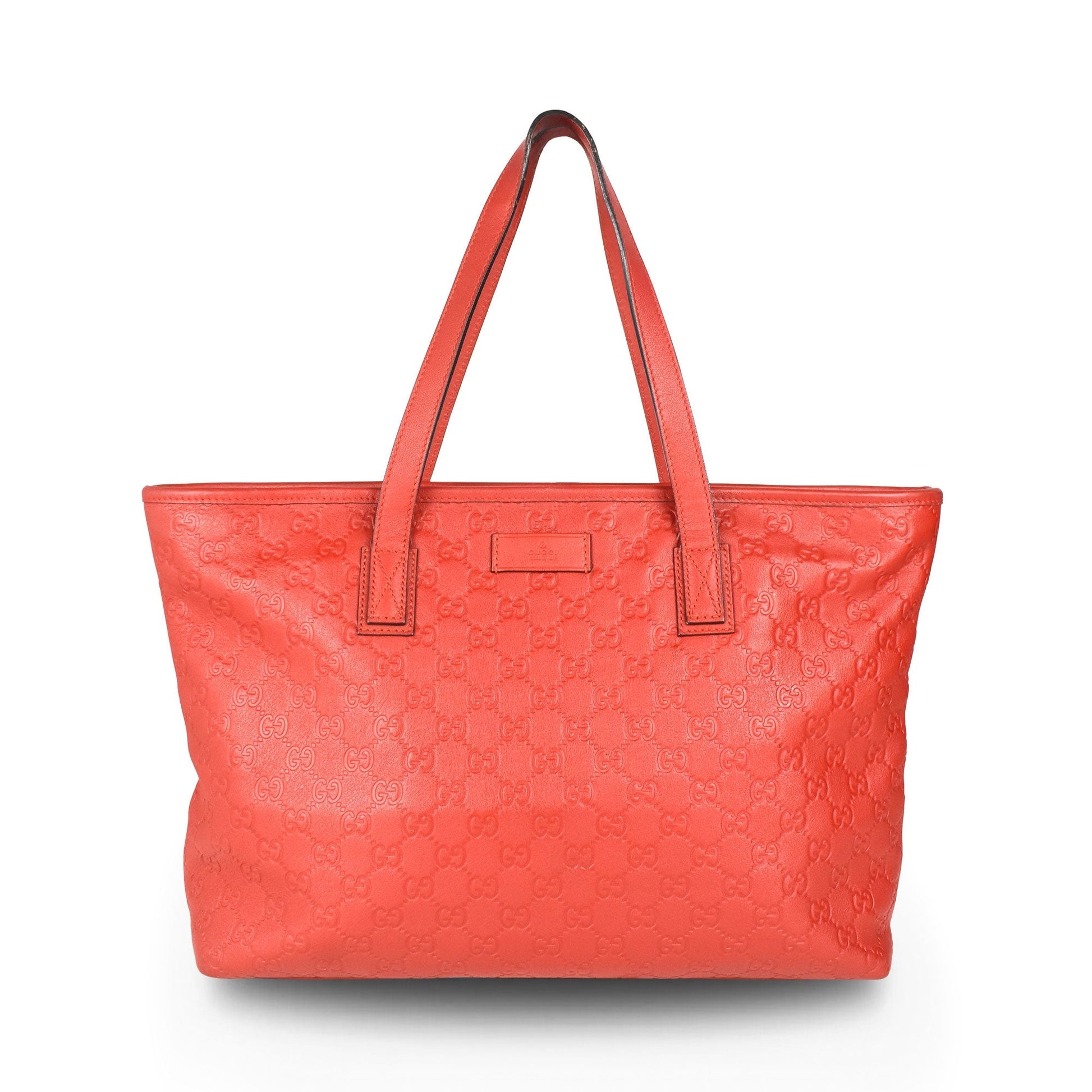 Gucci Monogram Leather Top Handle Tote