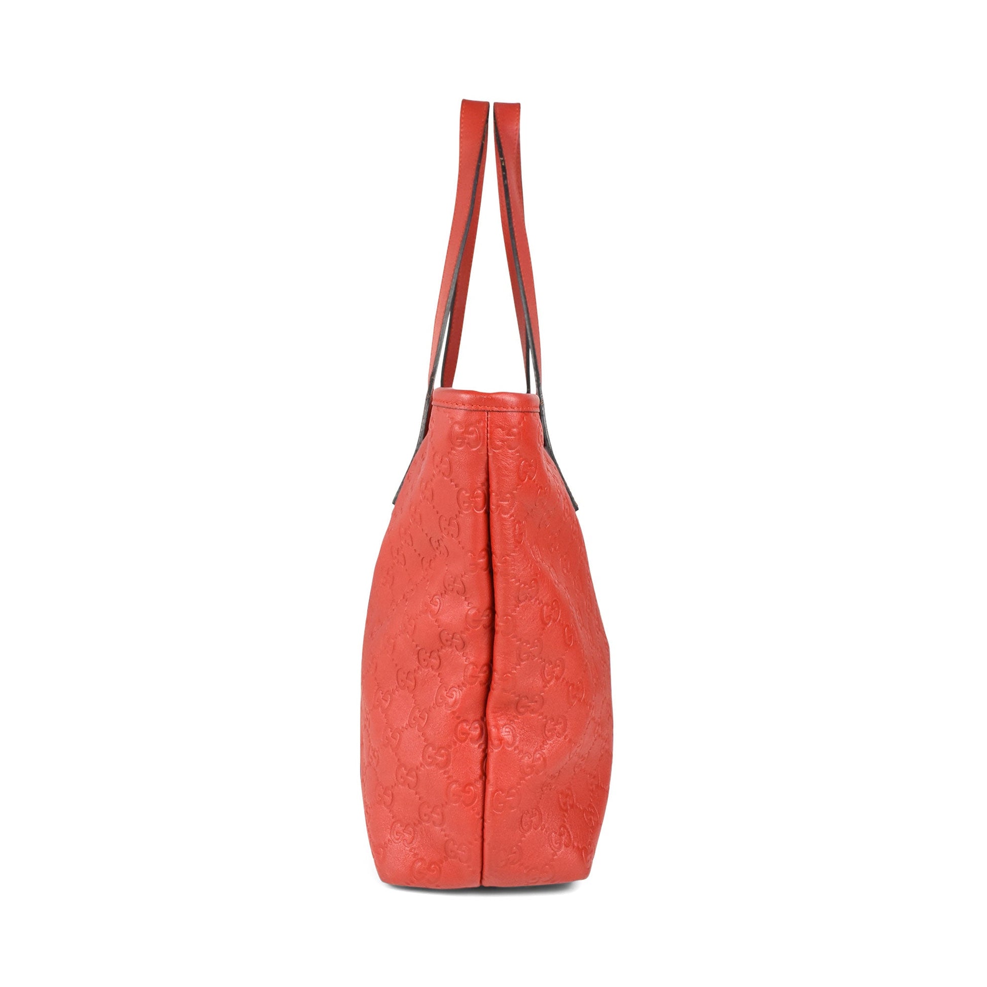 Gucci Monogram Leather Top Handle Tote