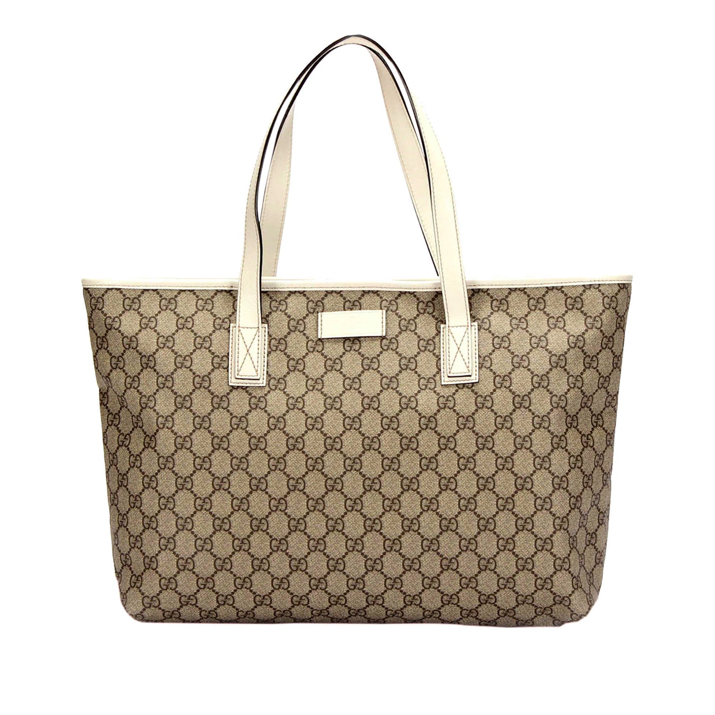 Gucci Leather Canvas Tote