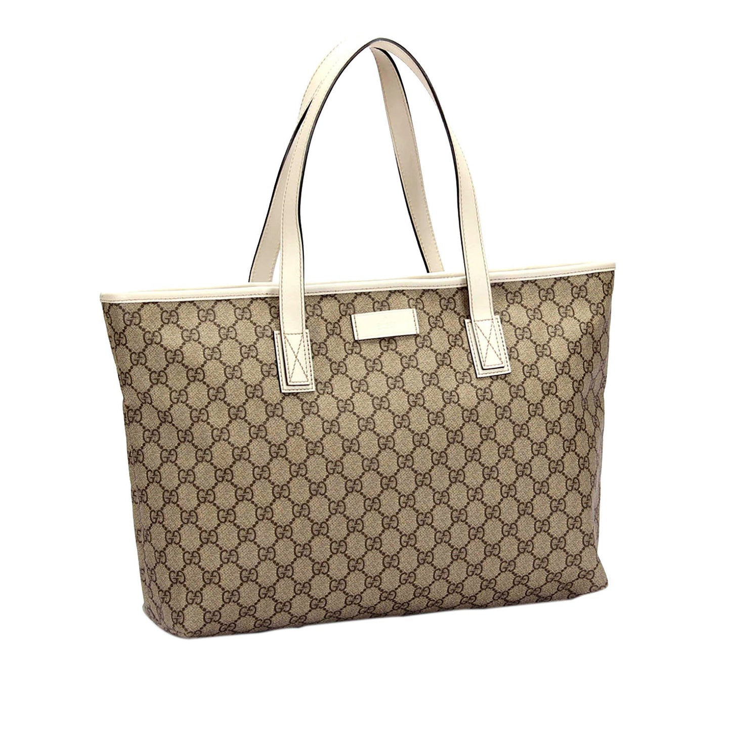Gucci Leather Canvas Tote