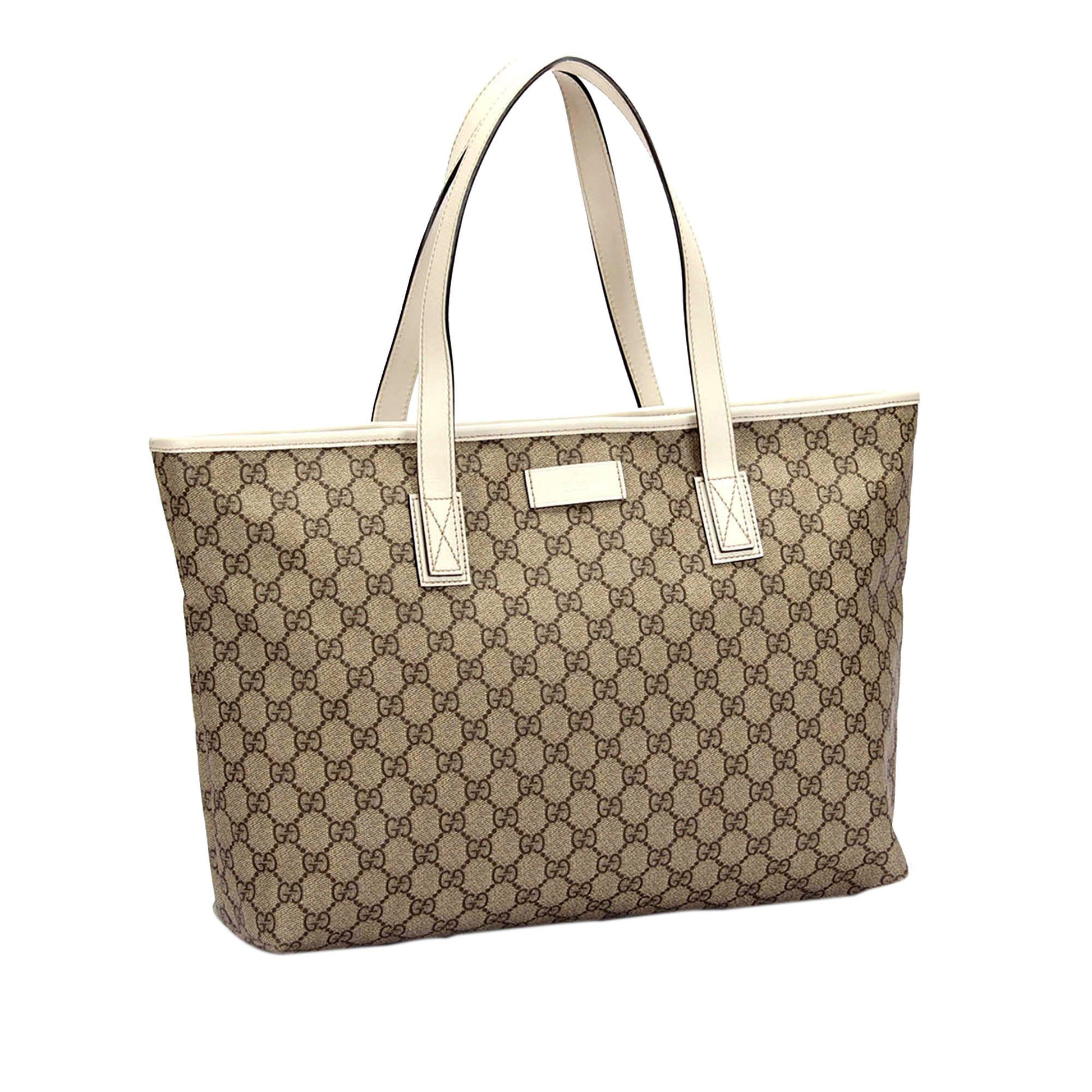 Gucci Leather Canvas Tote