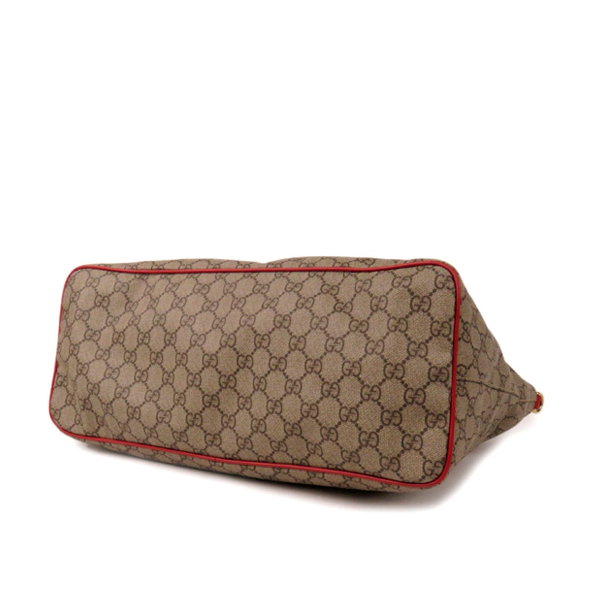 Gucci Leather Canvas Shoulder Bag