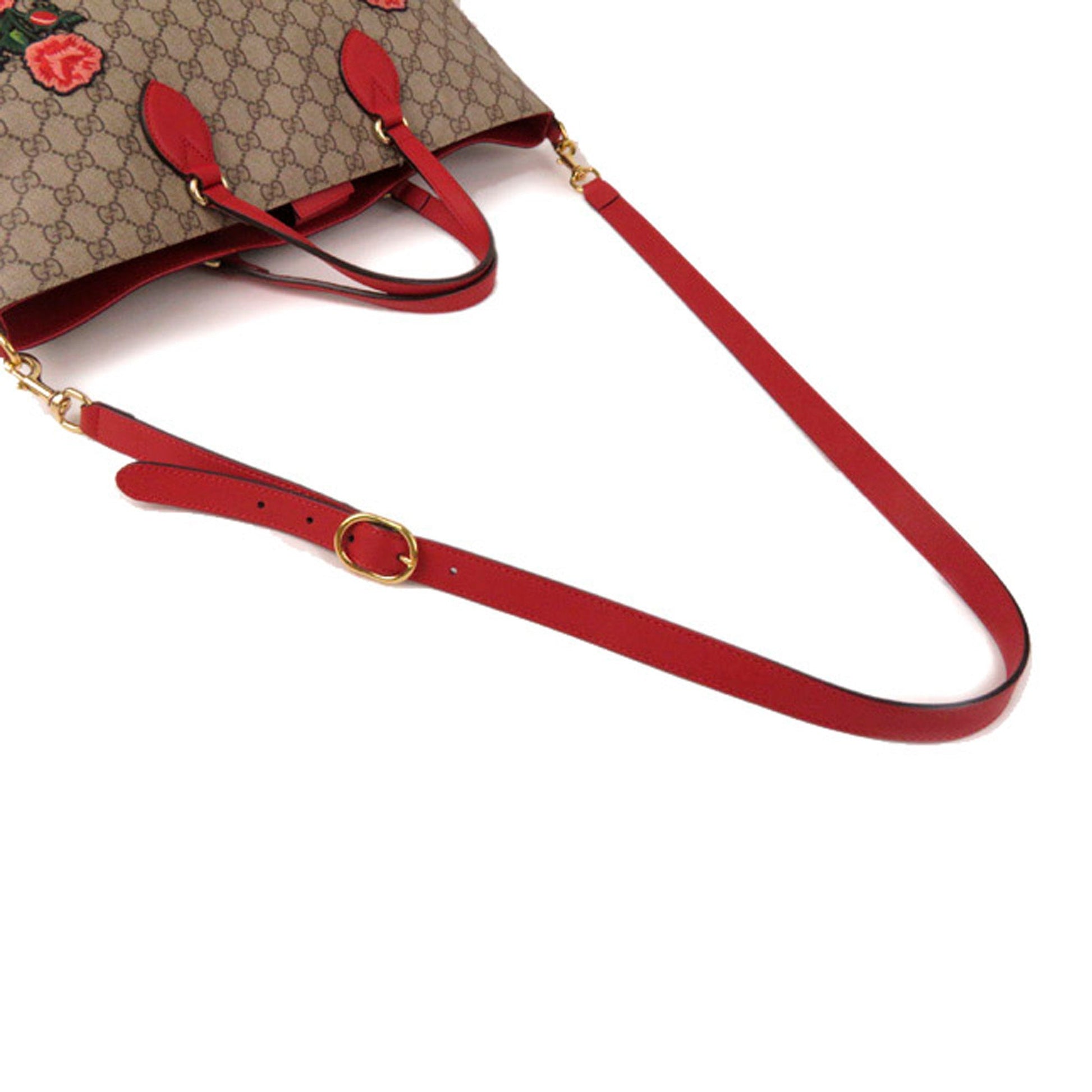 Gucci Leather Canvas Shoulder Bag