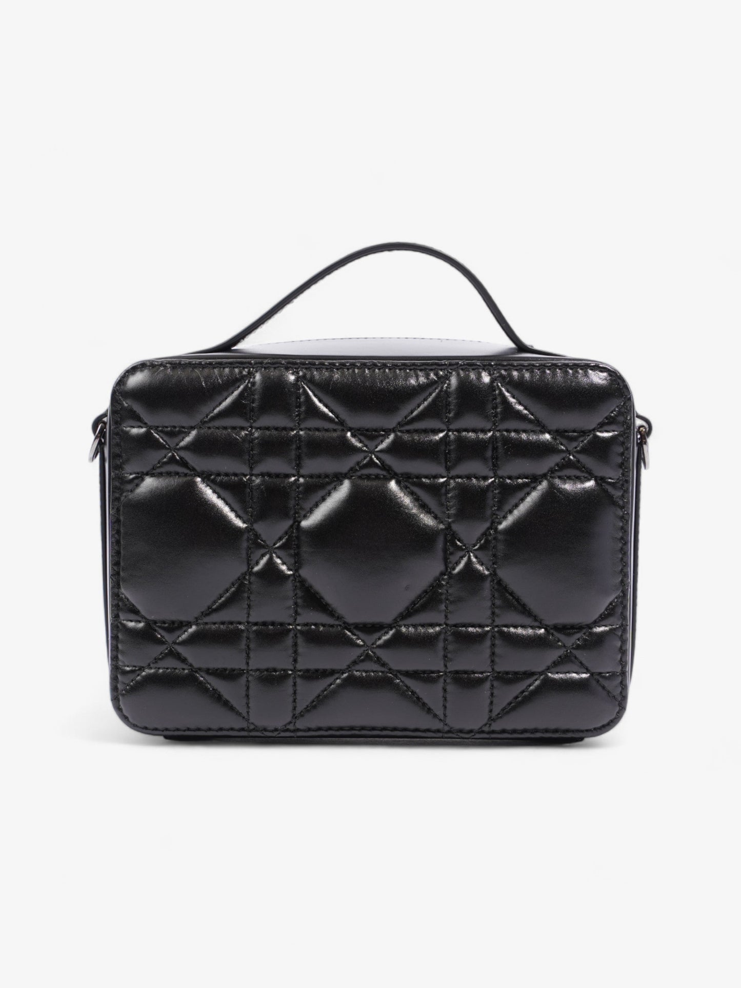 Christian Dior Caro Box Bag Black Calfskin Leather