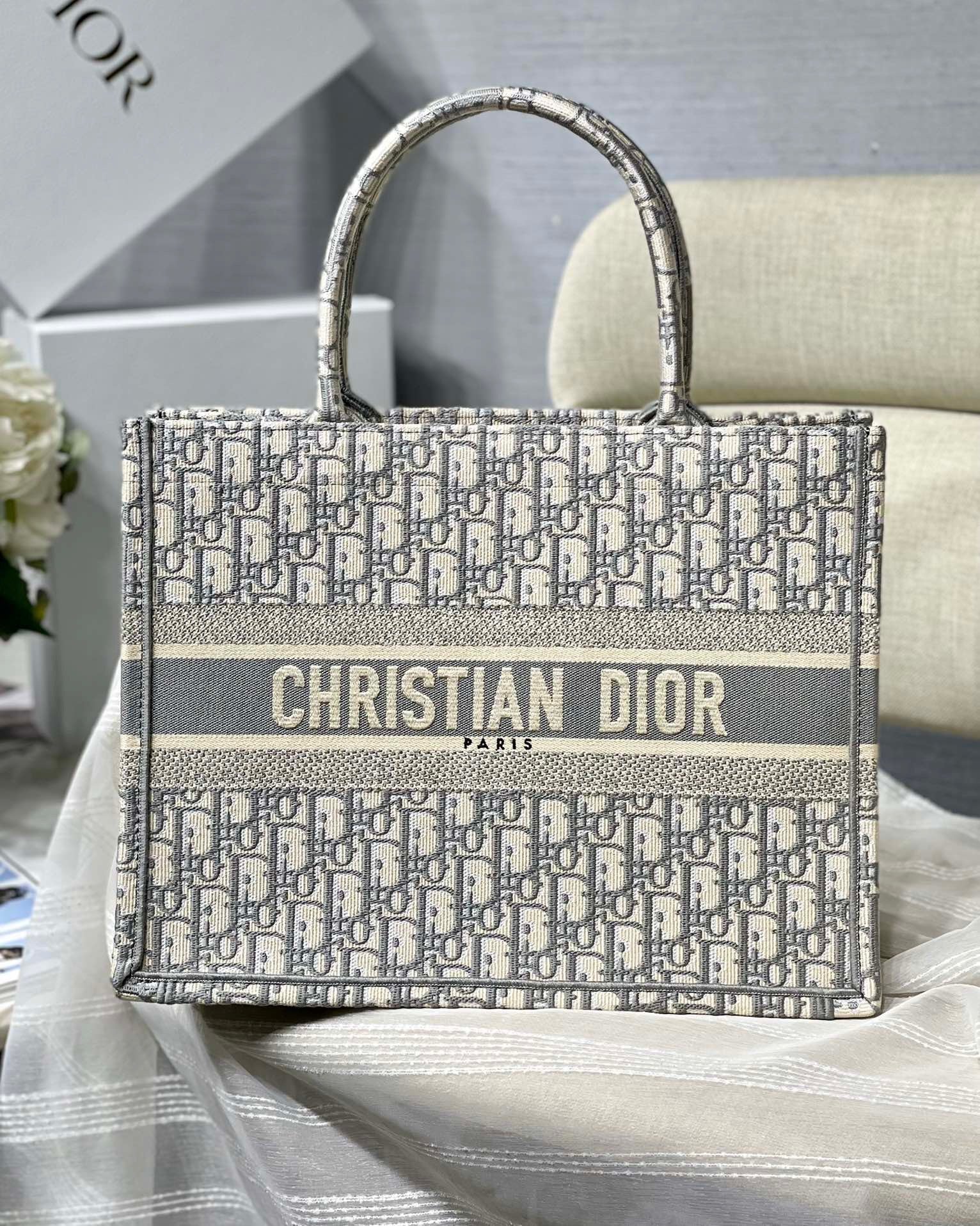 Dior Book Tote Leather Tote
