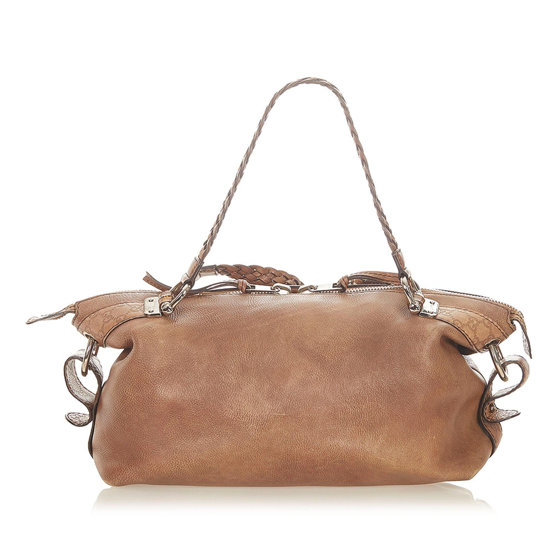 Gucci Monogram Leather Tote