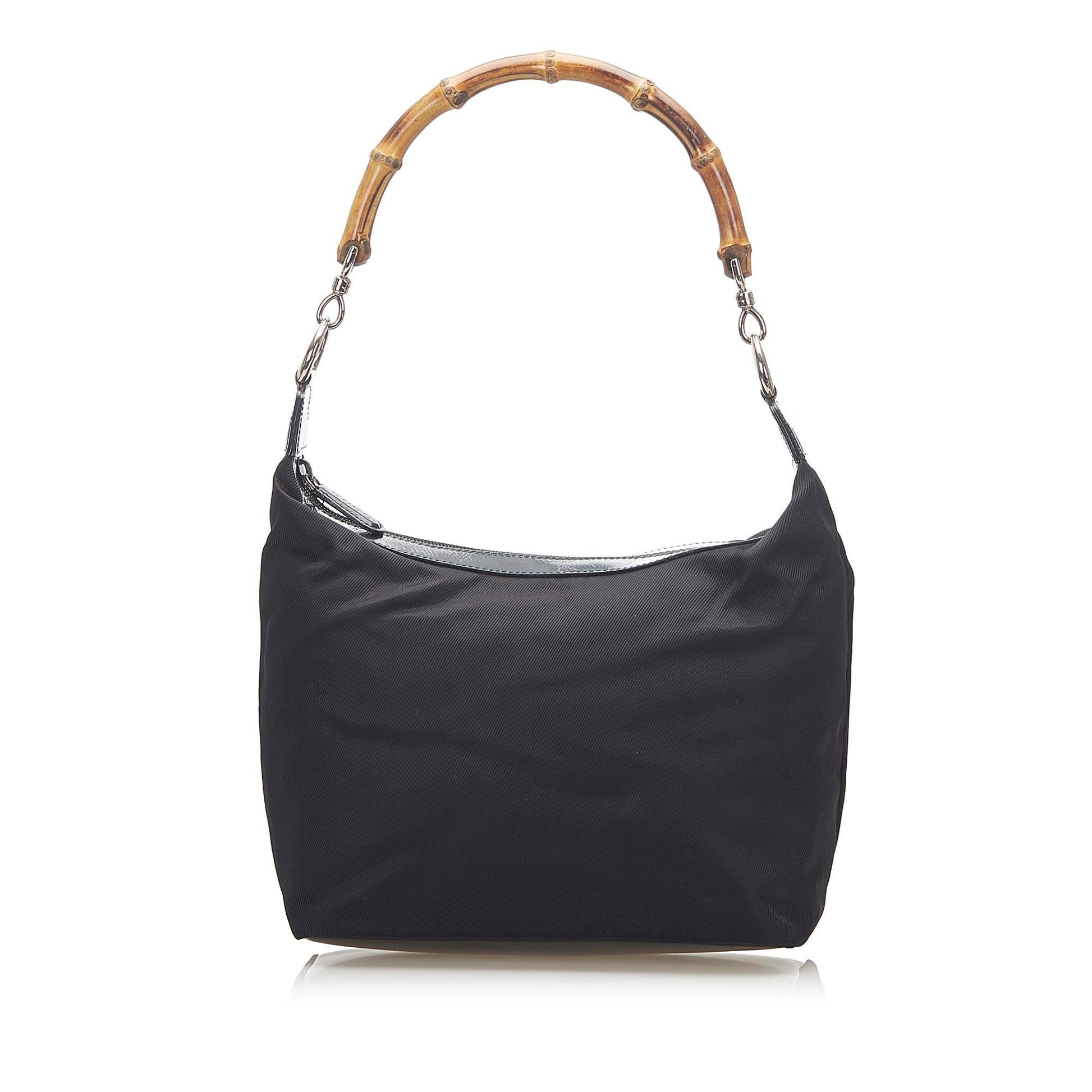 Gucci Bamboo Canvas Shoulder Bag Style 1