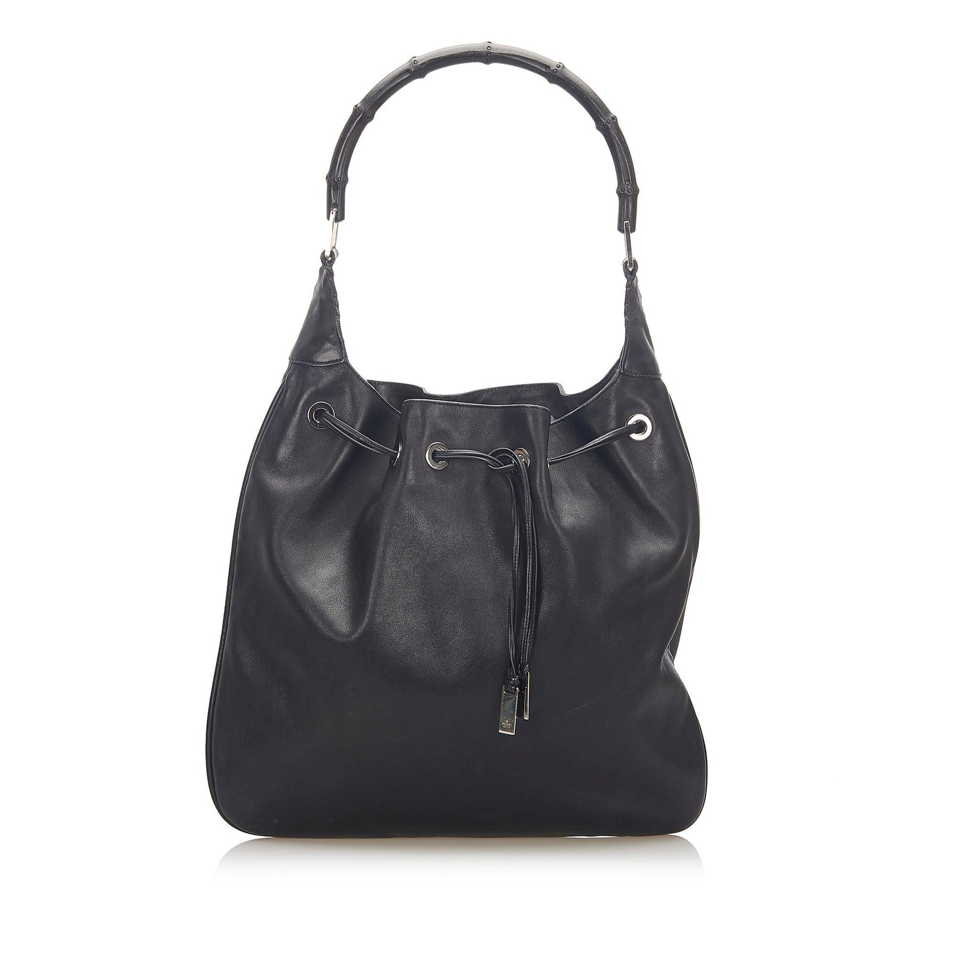 Gucci Bamboo Leather Shoulder Bag Style 14