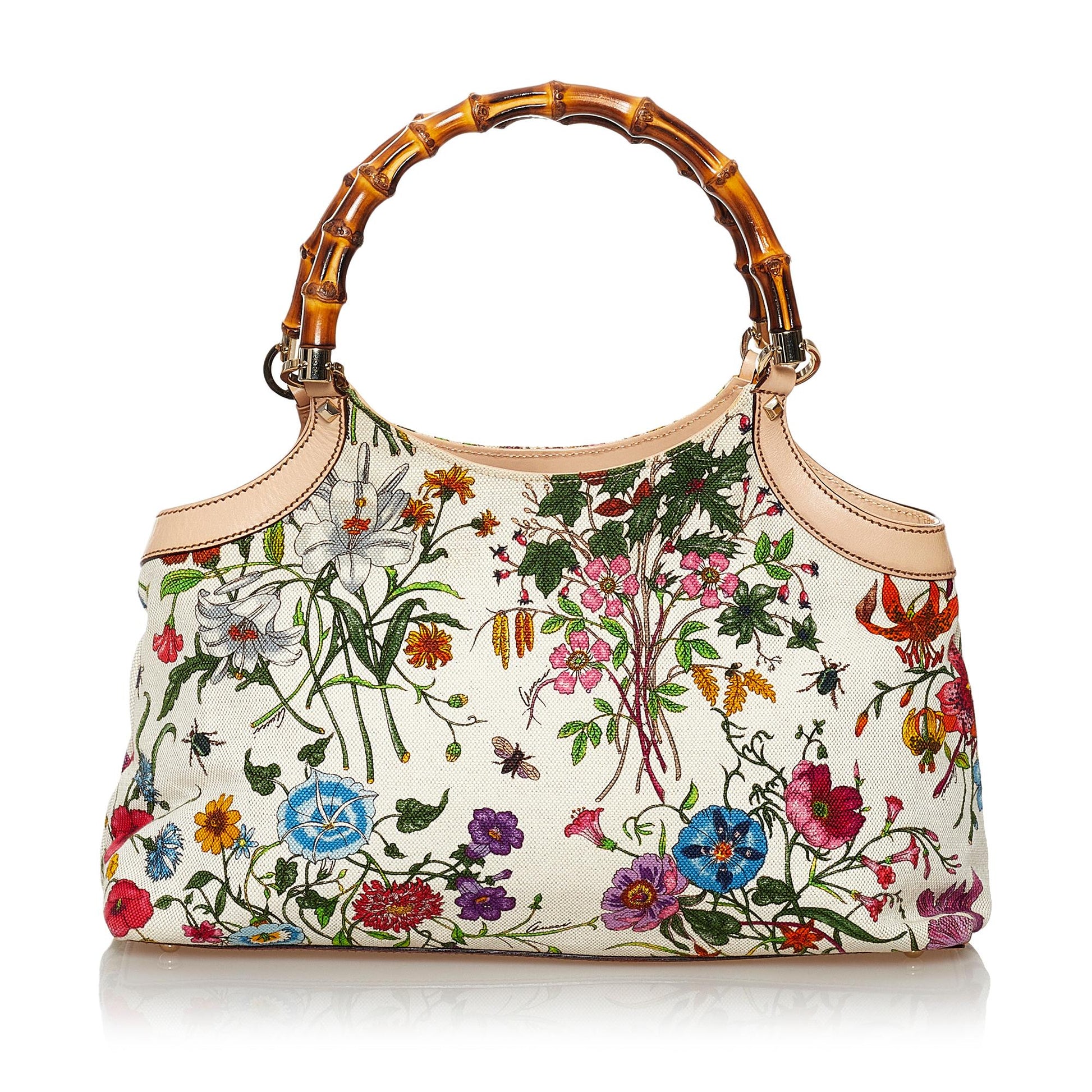 Gucci Bamboo Canvas Handbag Style 2