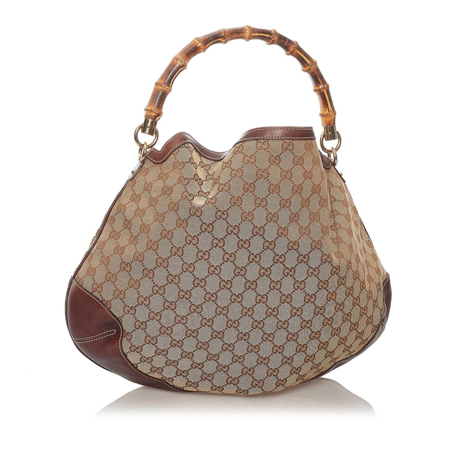 Gucci Bamboo Canvas Satchel