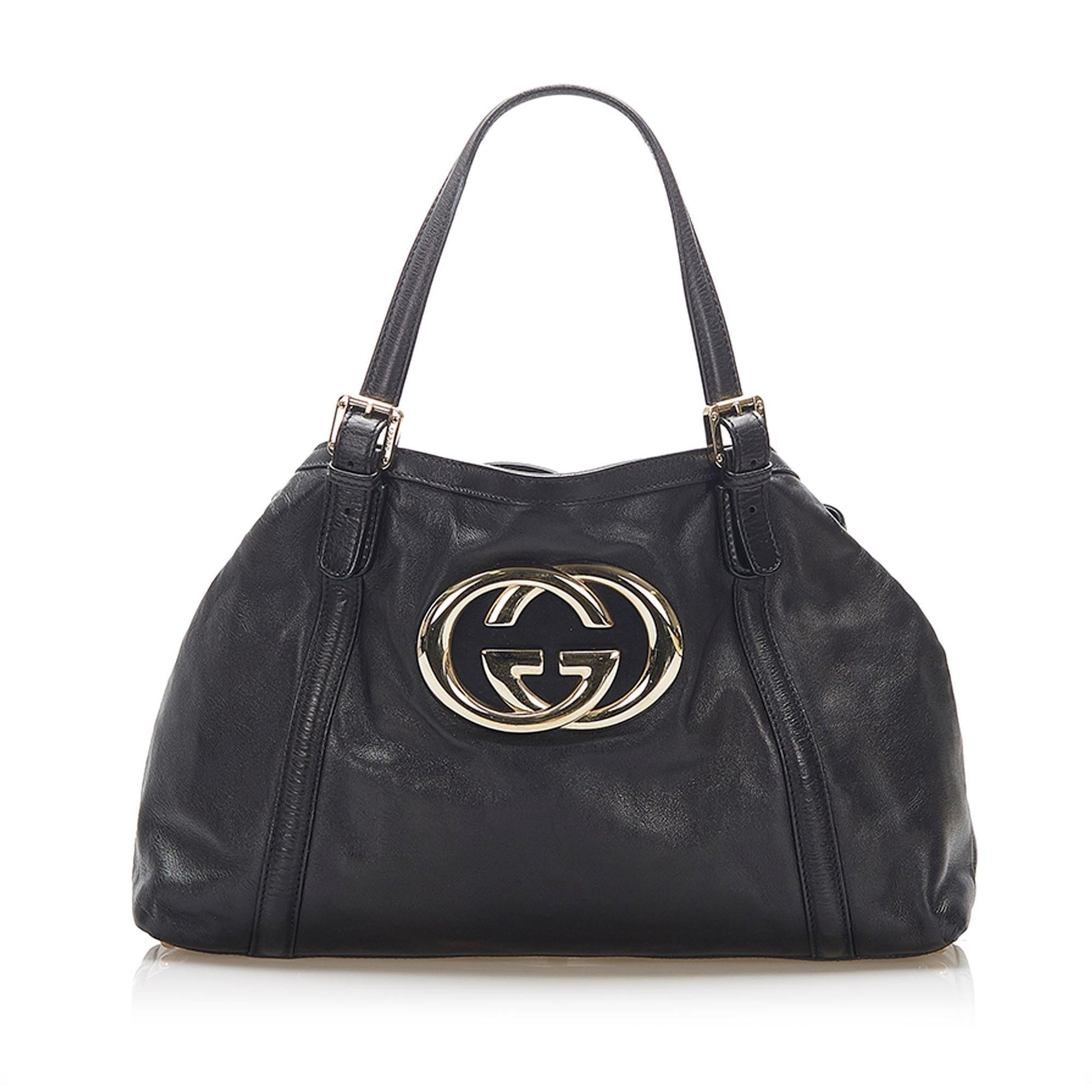 Gucci Monogram Leather Tote