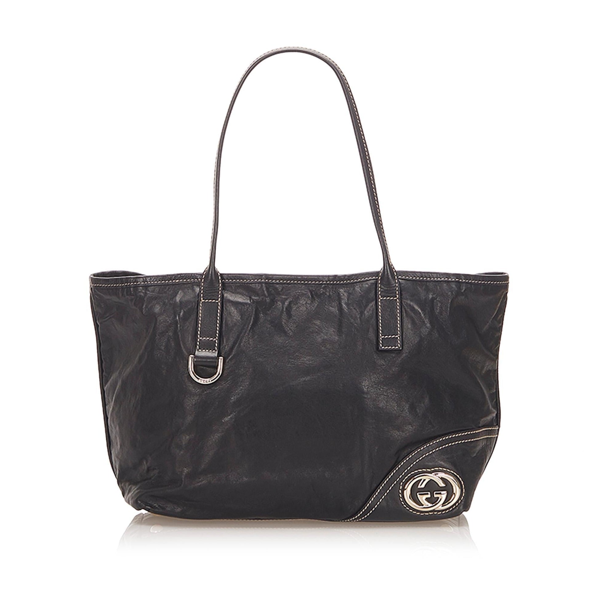 Gucci Monogram Leather Tote