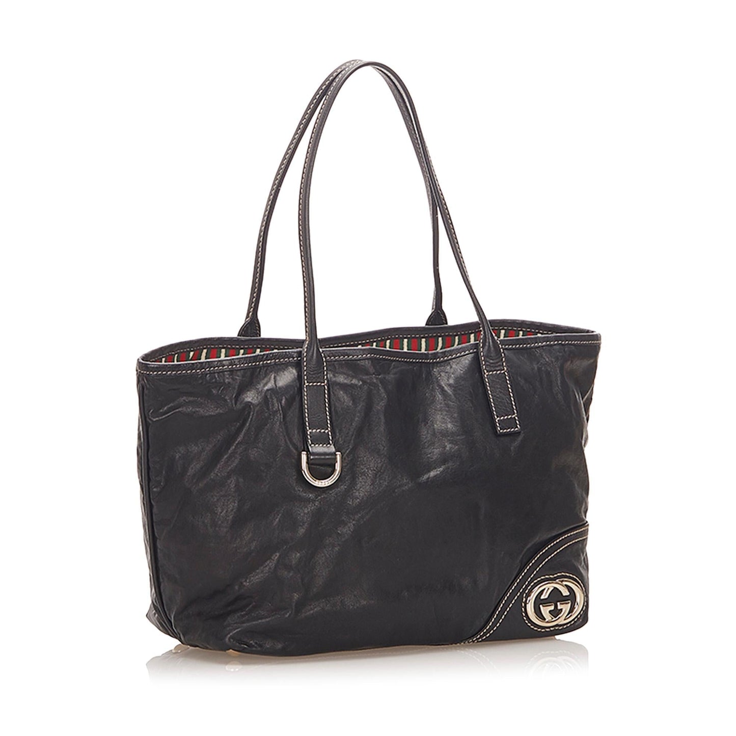 Gucci Monogram Leather Tote