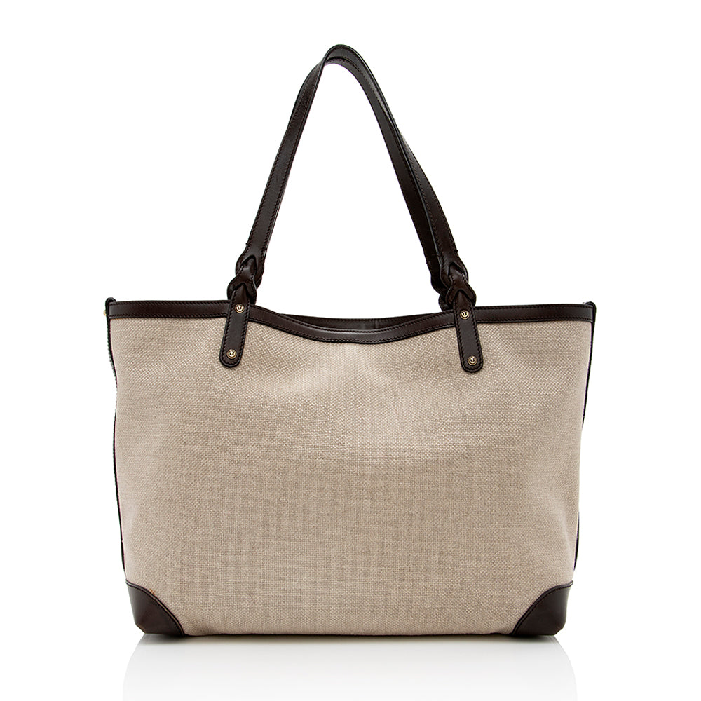 Gucci Leather Canvas Tote Style 59