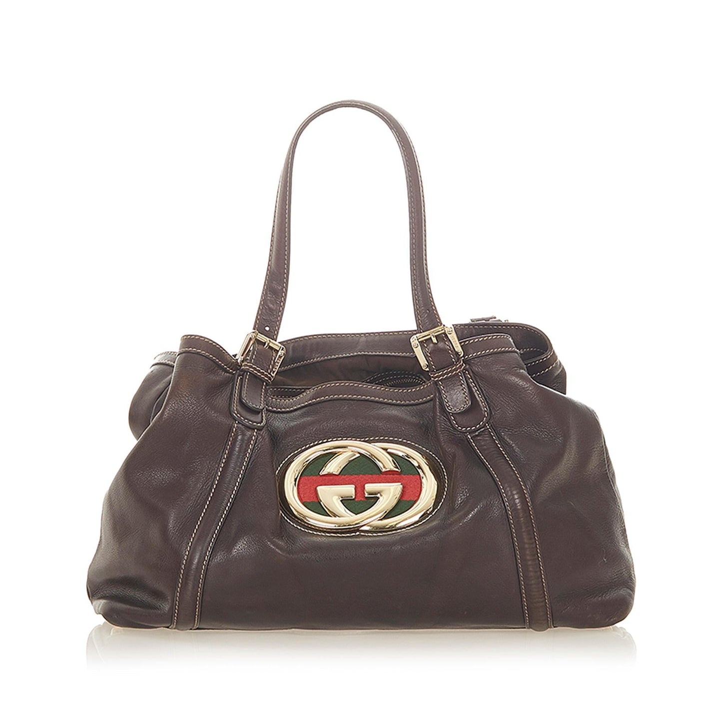 Gucci Monogram Leather Tote