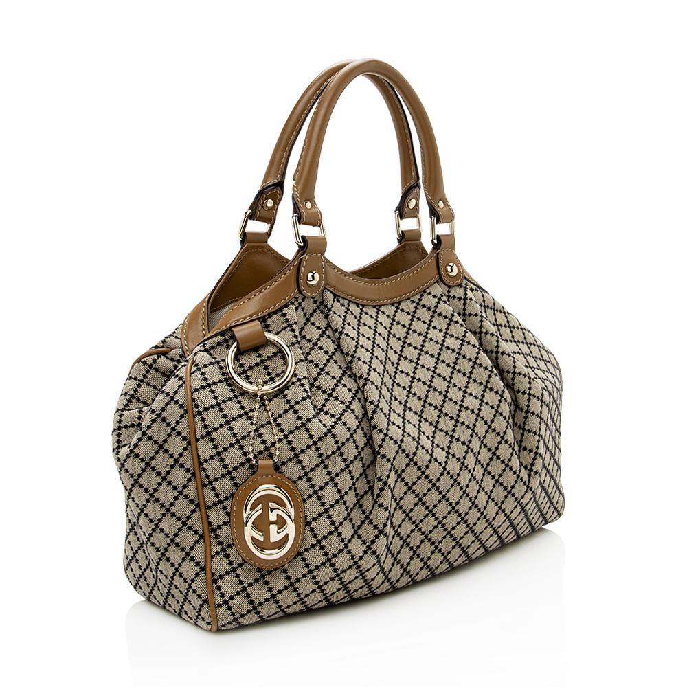 Gucci Monogram Canvas Tote