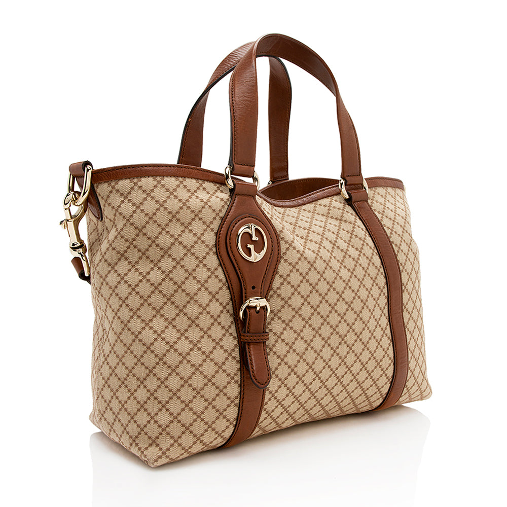 Gucci Leather Canvas Tote Style 60