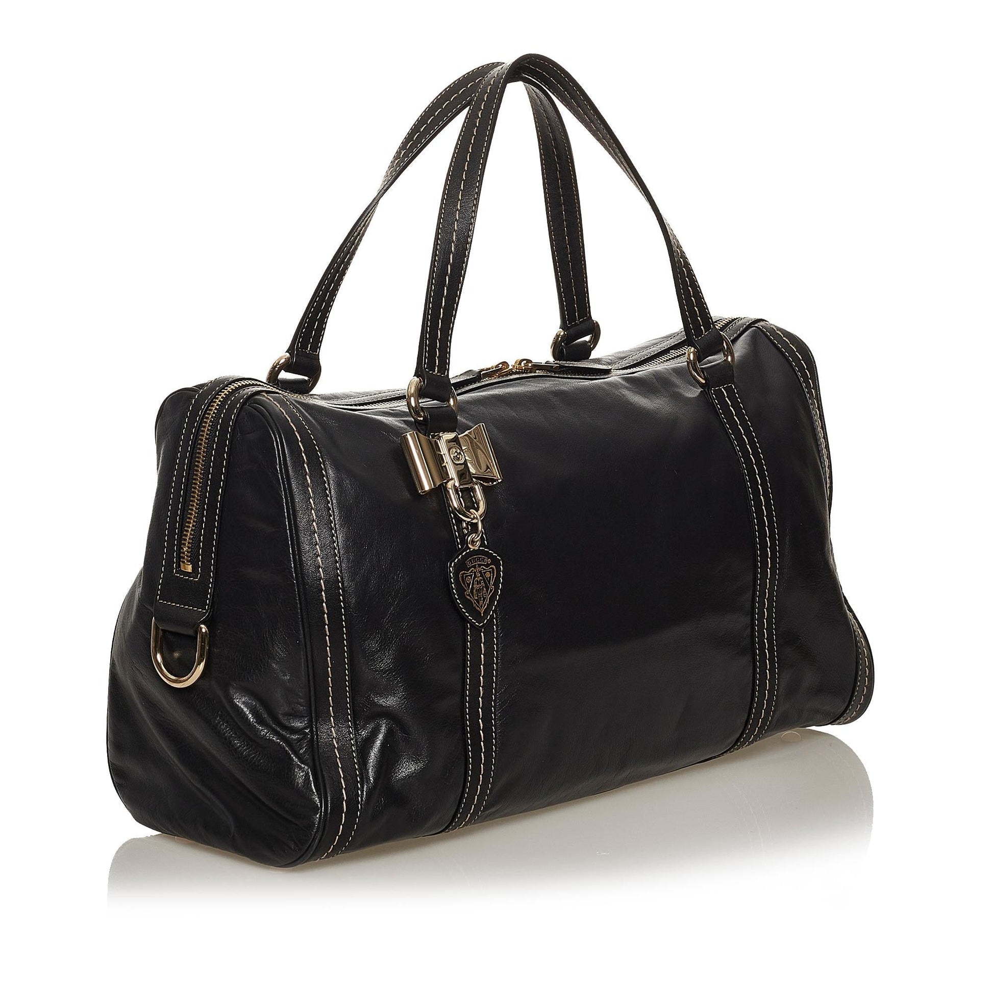 Gucci Boston Leather Boston Bag