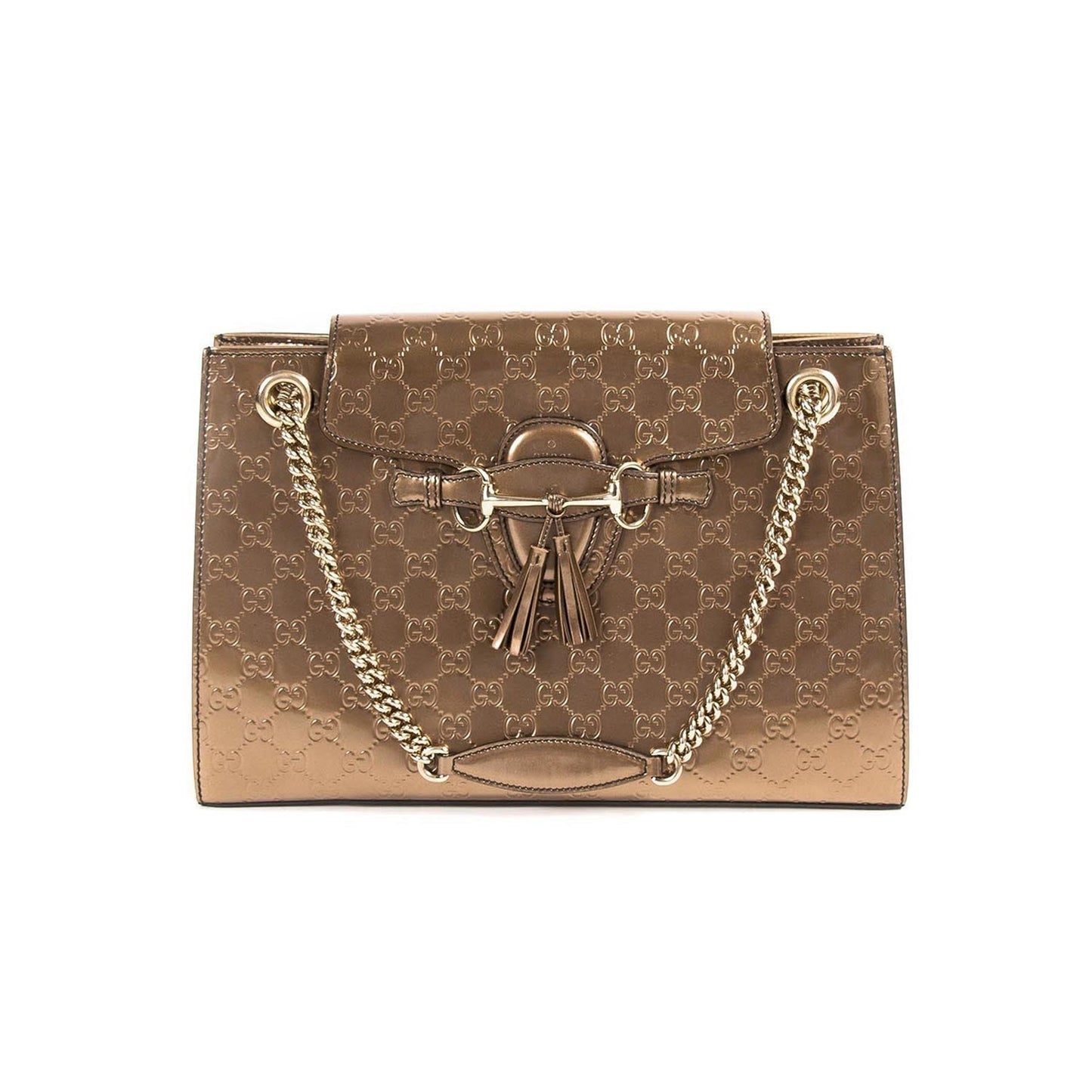 Gucci Leather Chain Shoulder Bag Style 10