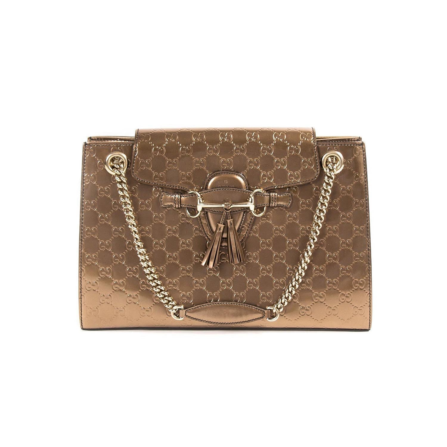 Gucci Leather Chain Shoulder Bag Style 10