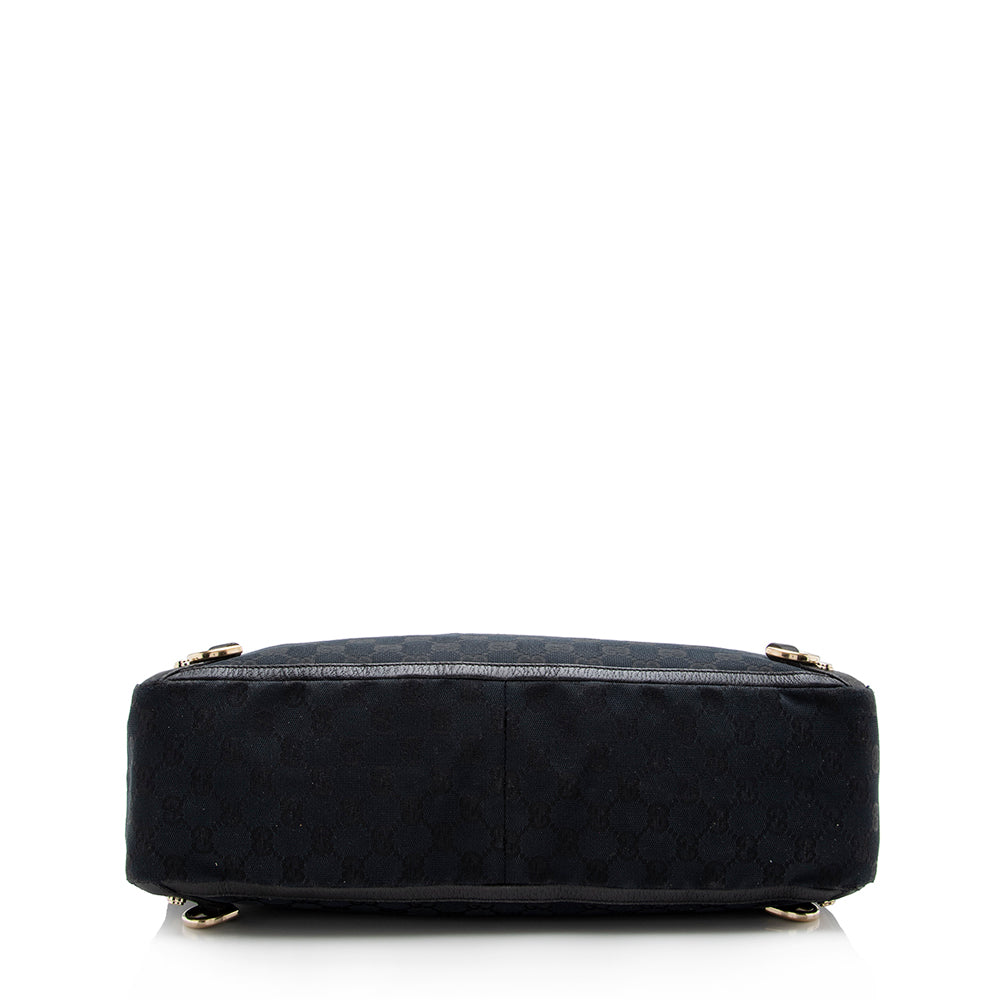Gucci Leather Canvas Tote