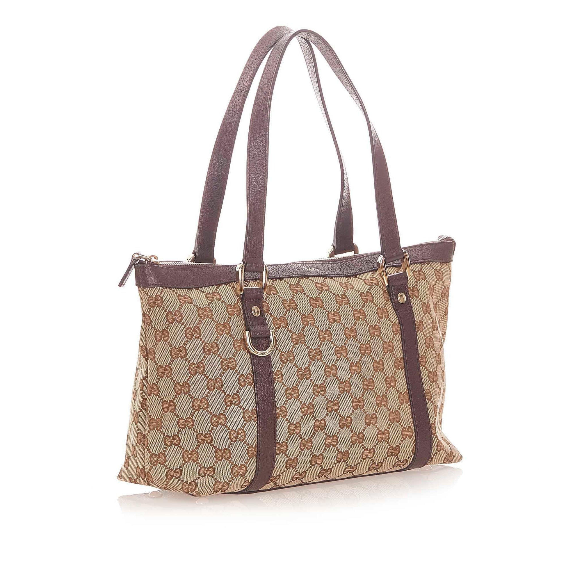 Gucci Monogram Canvas Tote