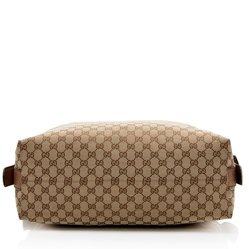 Gucci Leather Canvas Tote