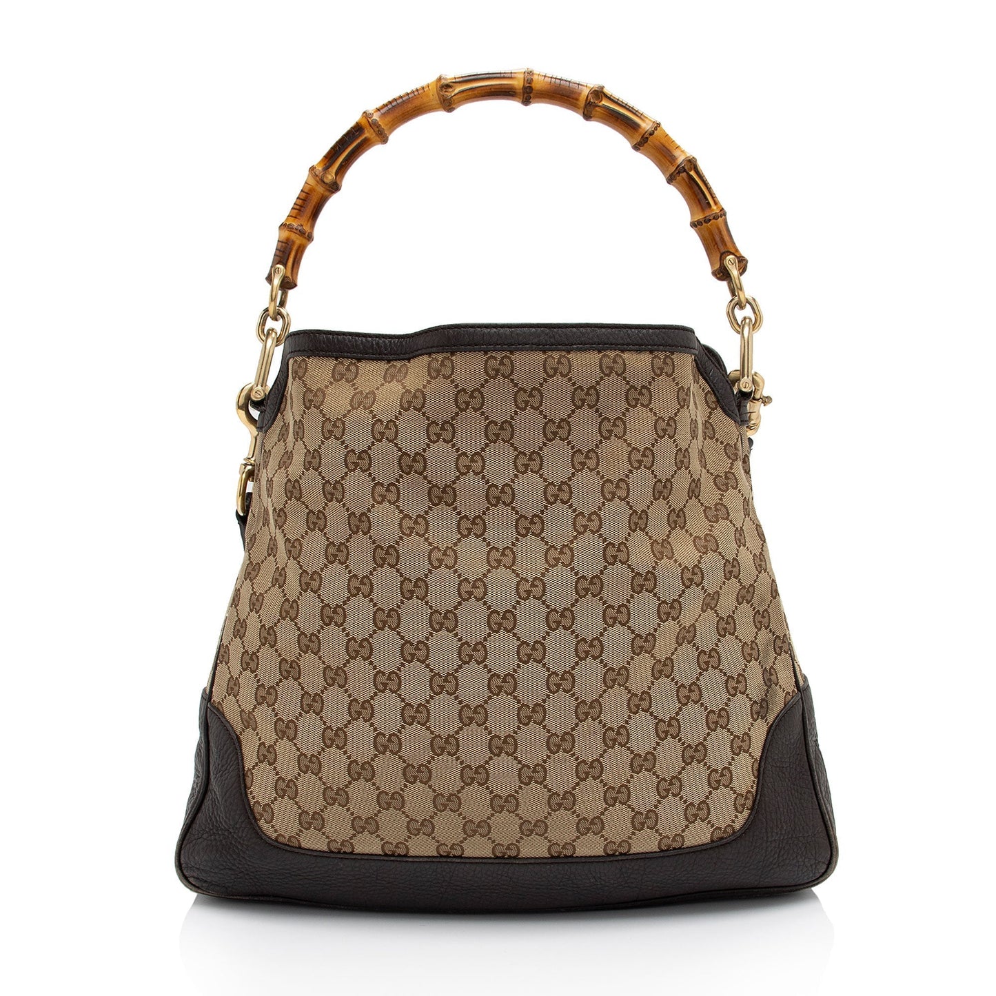 Gucci Leather Canvas Shoulder Bag