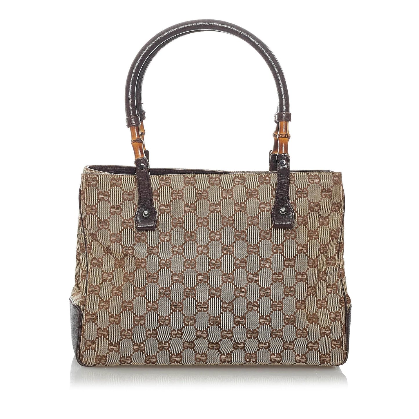 Gucci Bamboo Canvas Handbag Style 1