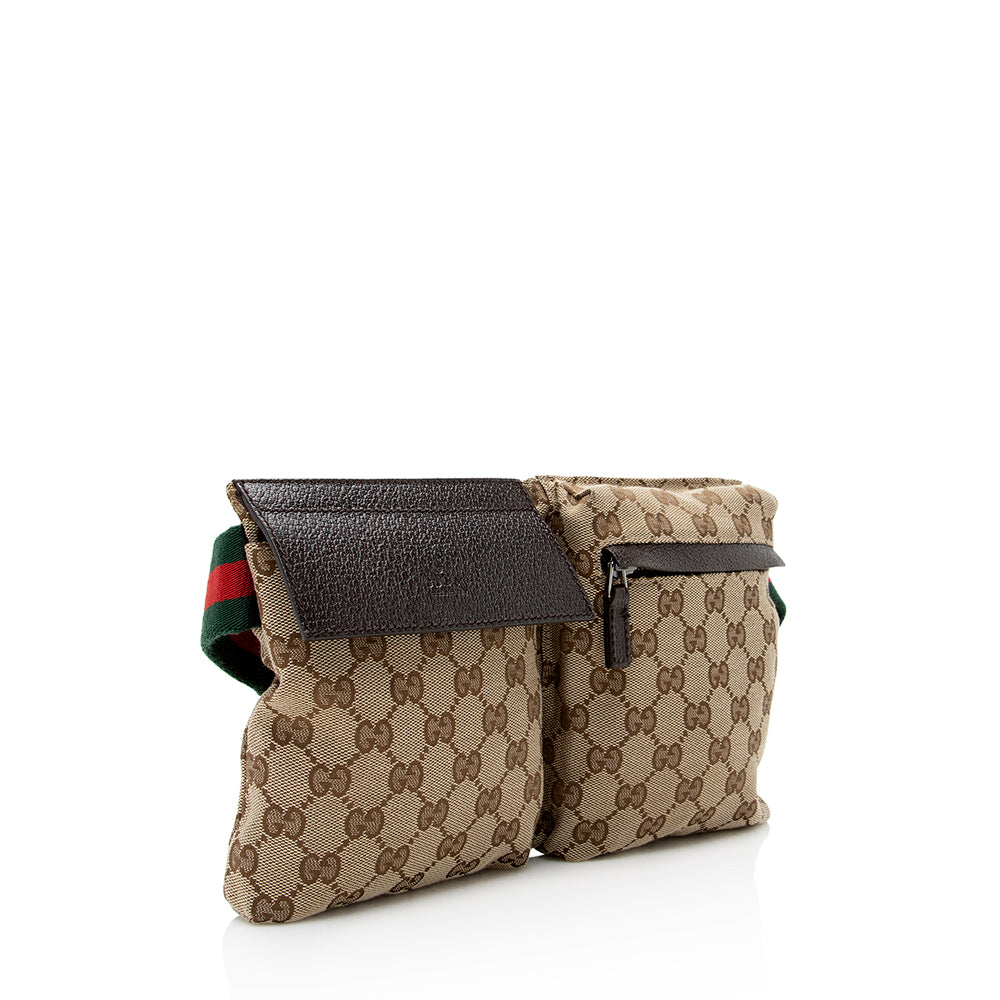 Gucci Web Leather Canvas Shoulder Bag Style 4