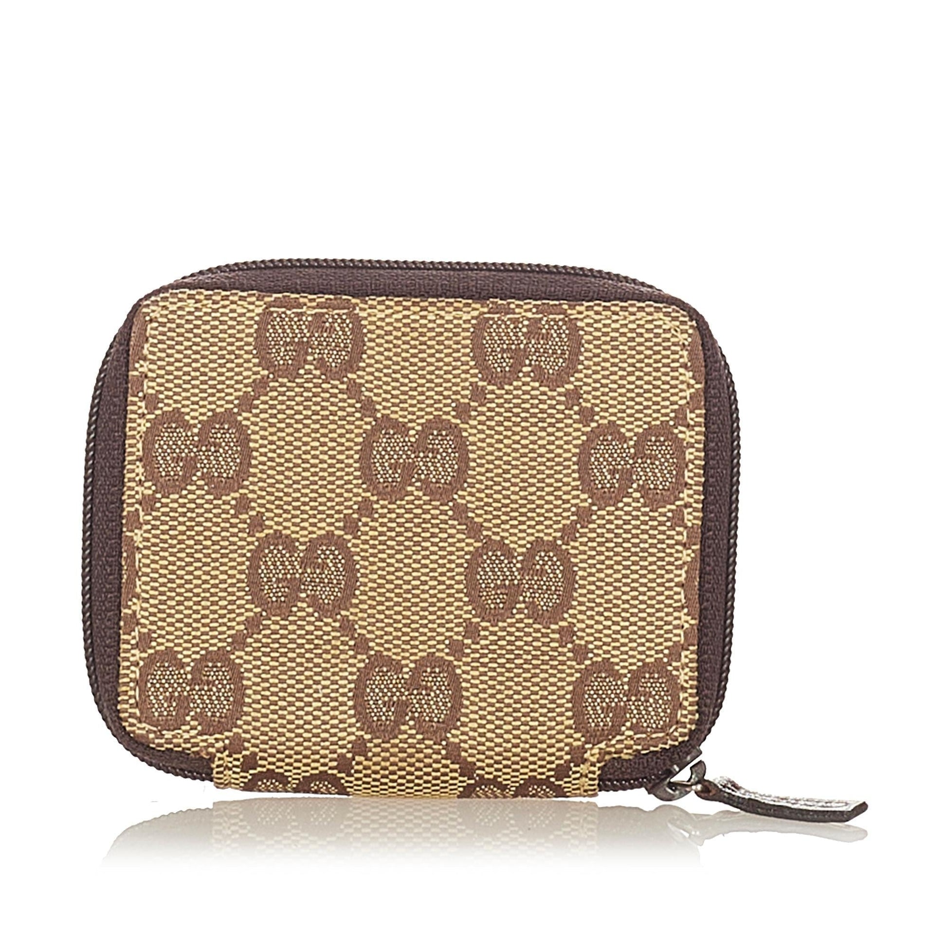 Gucci Leather Canvas Clutch