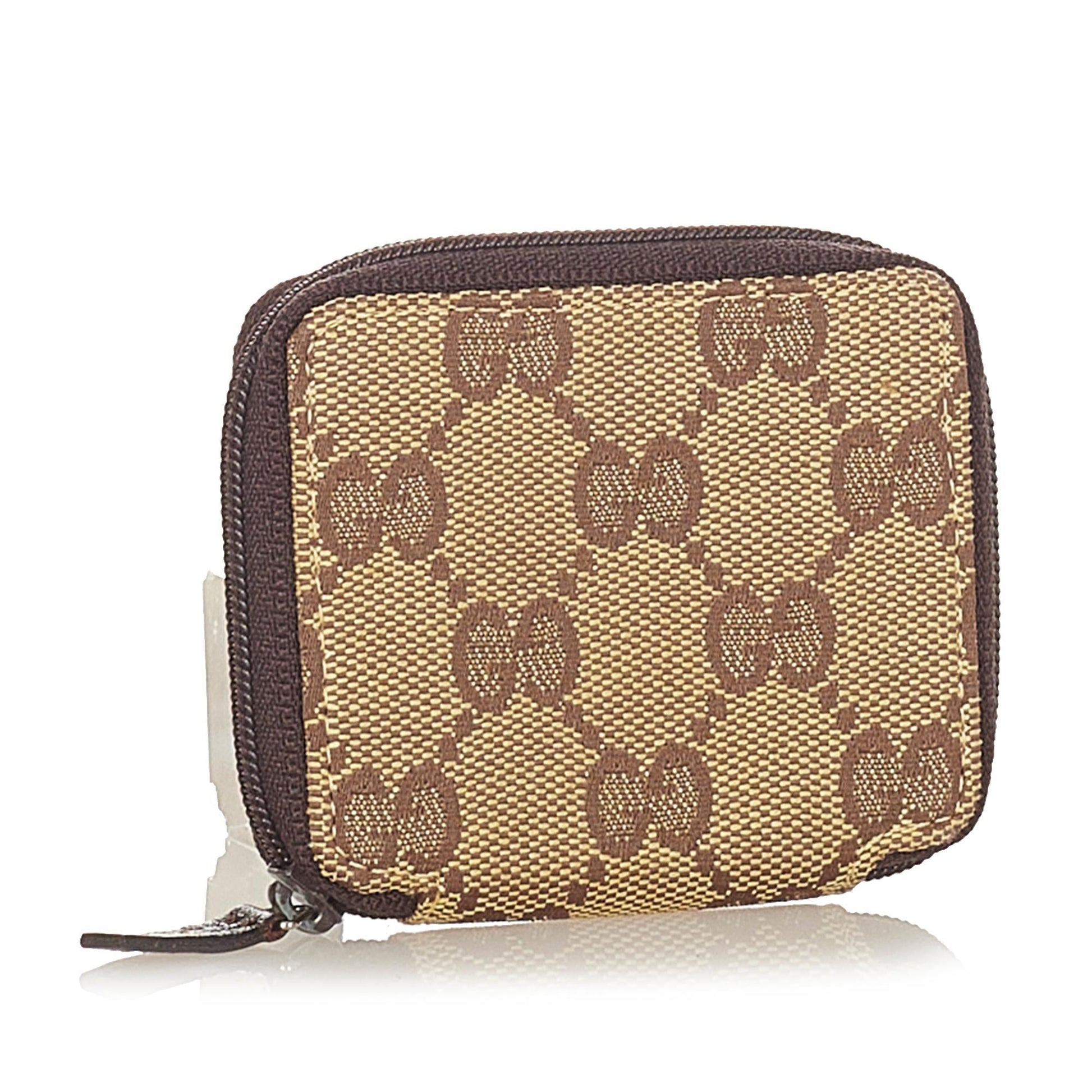 Gucci Leather Canvas Clutch