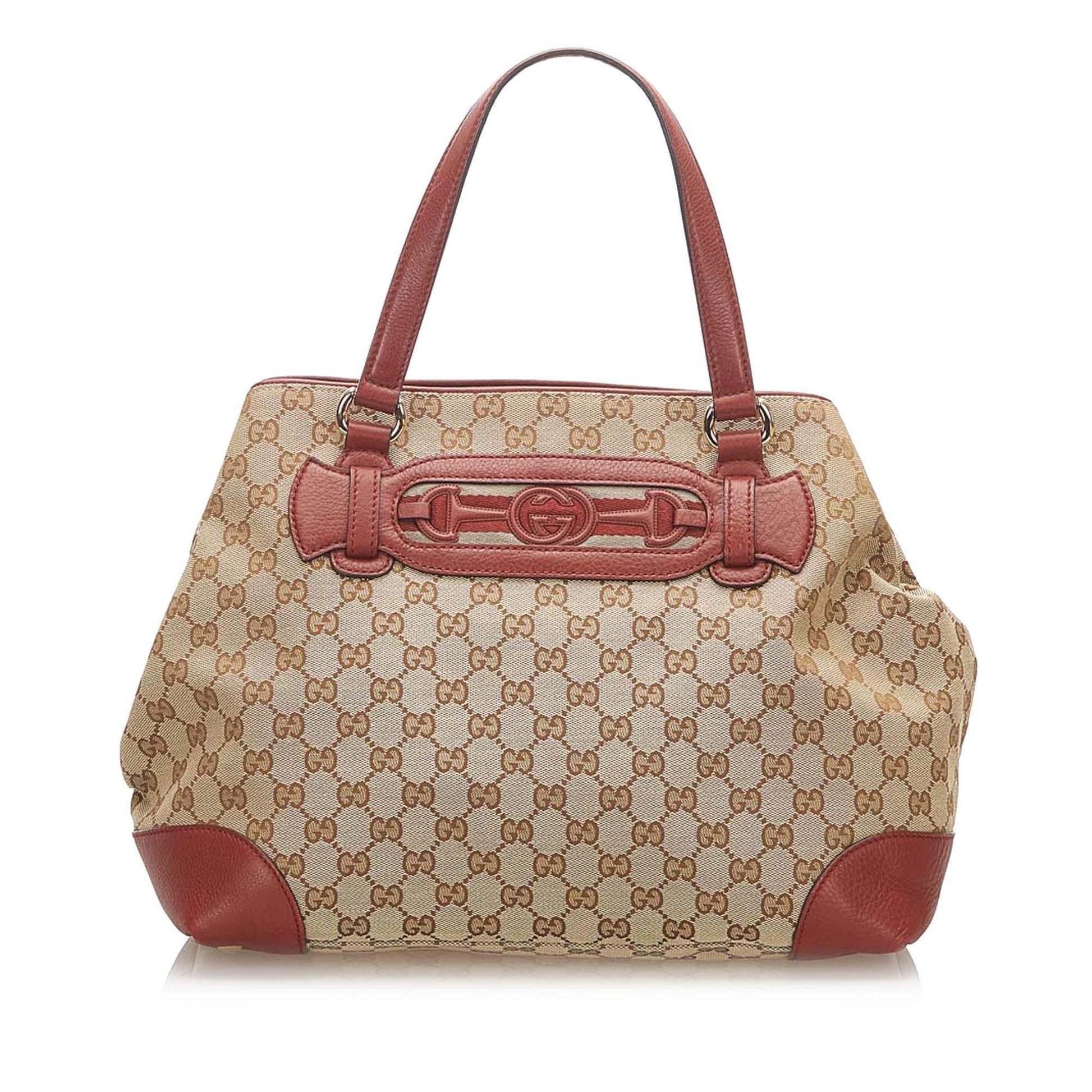Gucci Canvas Monogram Tote Style 53
